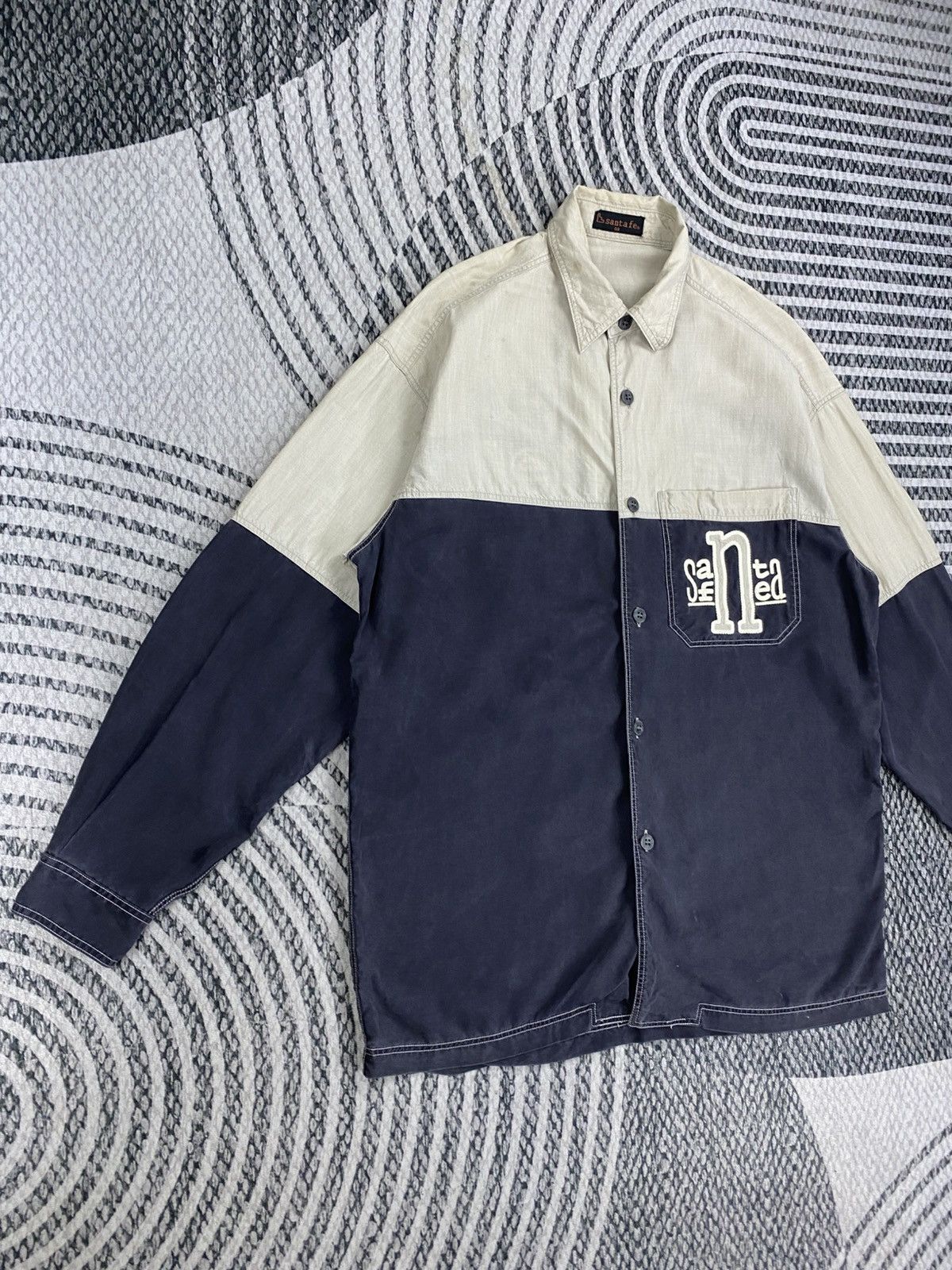 Japanese Brand Vintage Santa FE Embroidery Spellout Button Ups Shirt Size US M / EU 48-50 / 2 - 3 Thumbnail