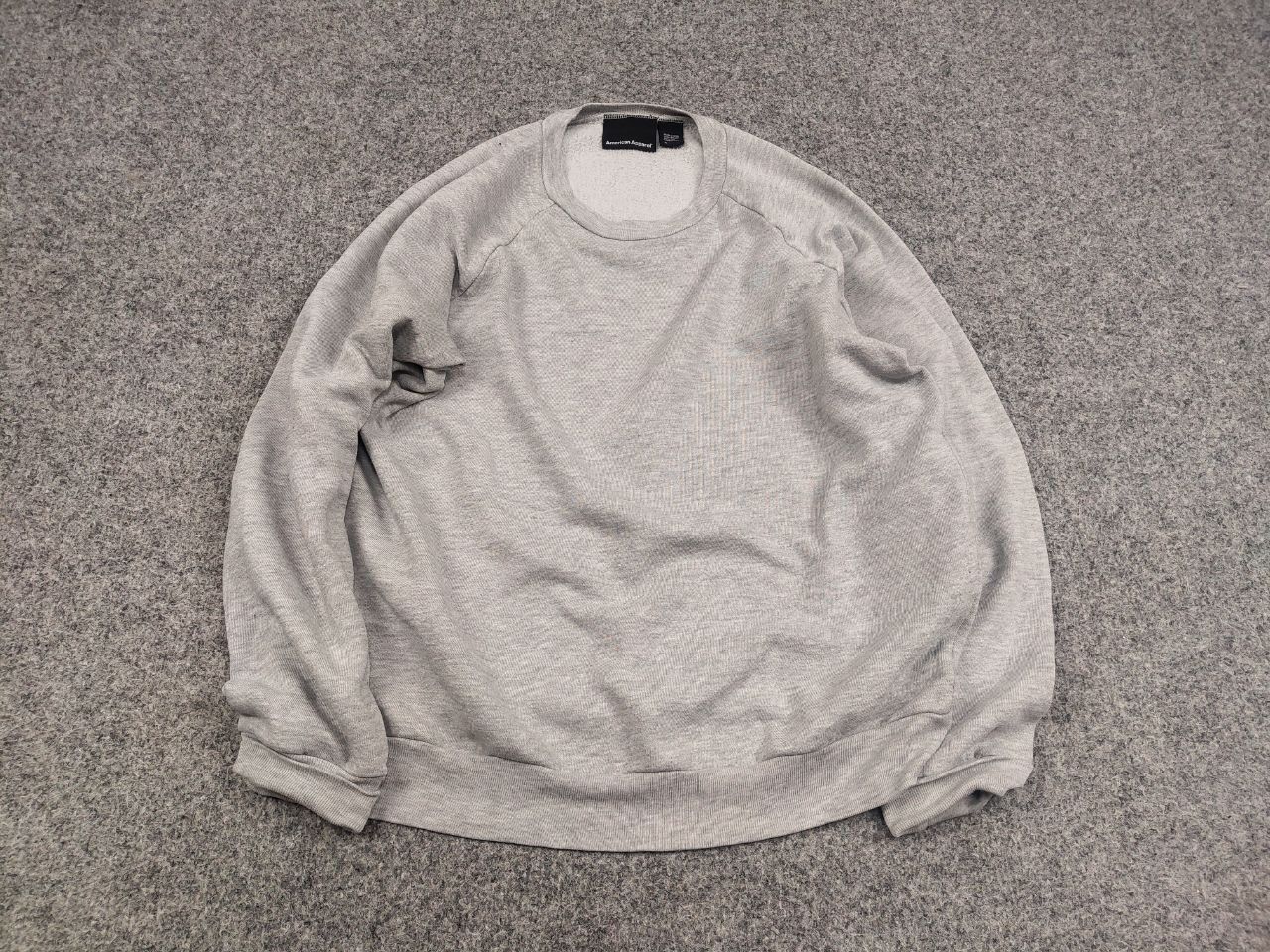 American Apparel American Apparel Vintage Black Gray Crew Chek Sweatshirt Size US S / EU 44-46 / 1 - 3 Thumbnail