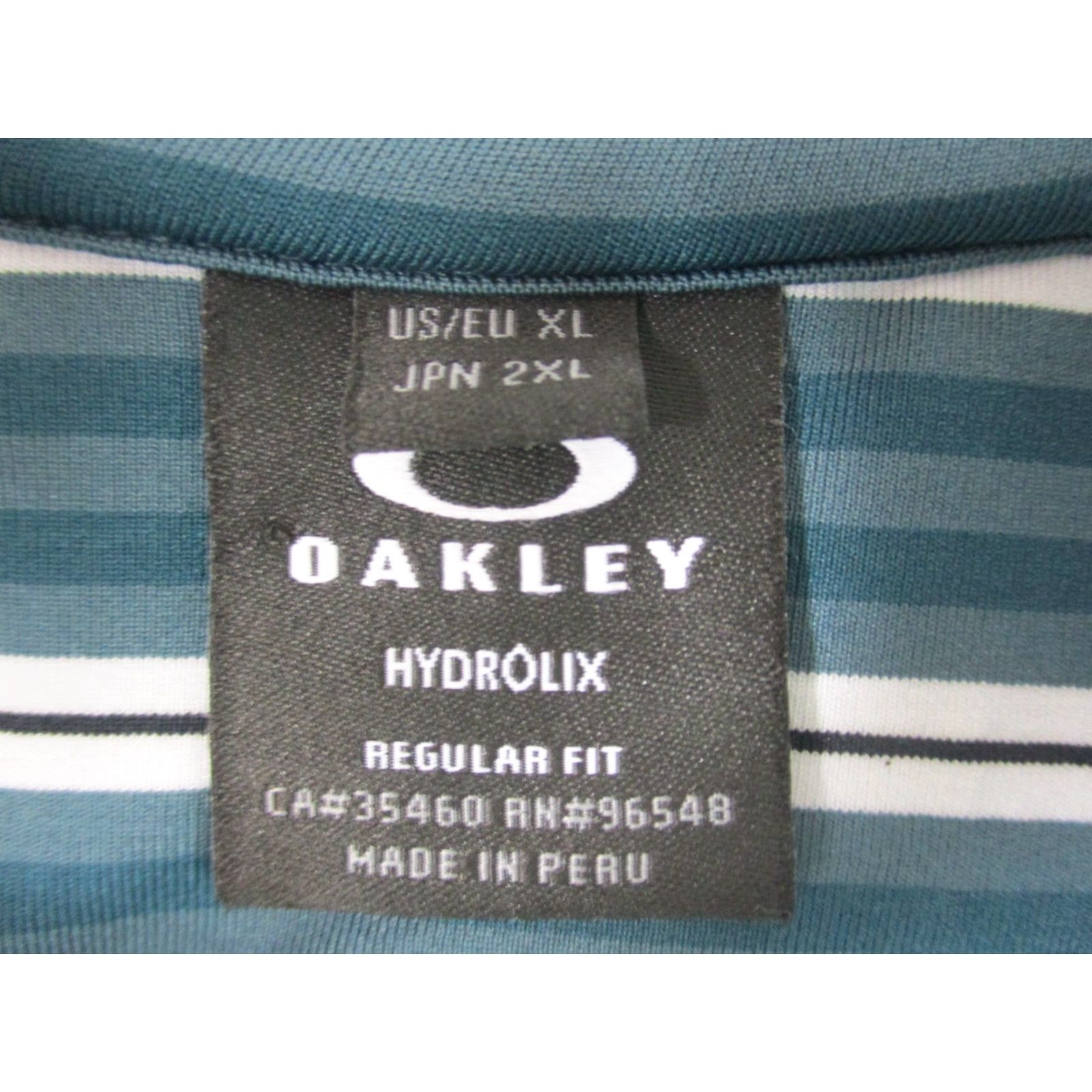 Oakley Oakley Hydrolix Sport Golf Polo Shirt Men's XL Green Stripe Size US XL / EU 56 / 4 - 4 Thumbnail