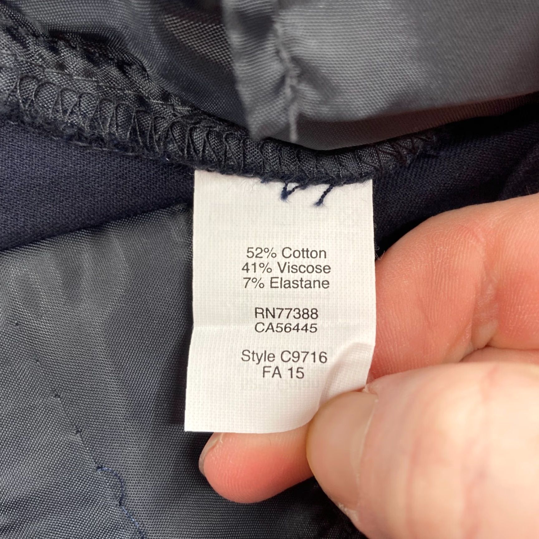 J.Crew J.CREW Lexie Pants Women's 4 Navy Blue Stretch Skinny Office Career Chino Pants Size 28" / US 6 / IT 42 - 6 Thumbnail