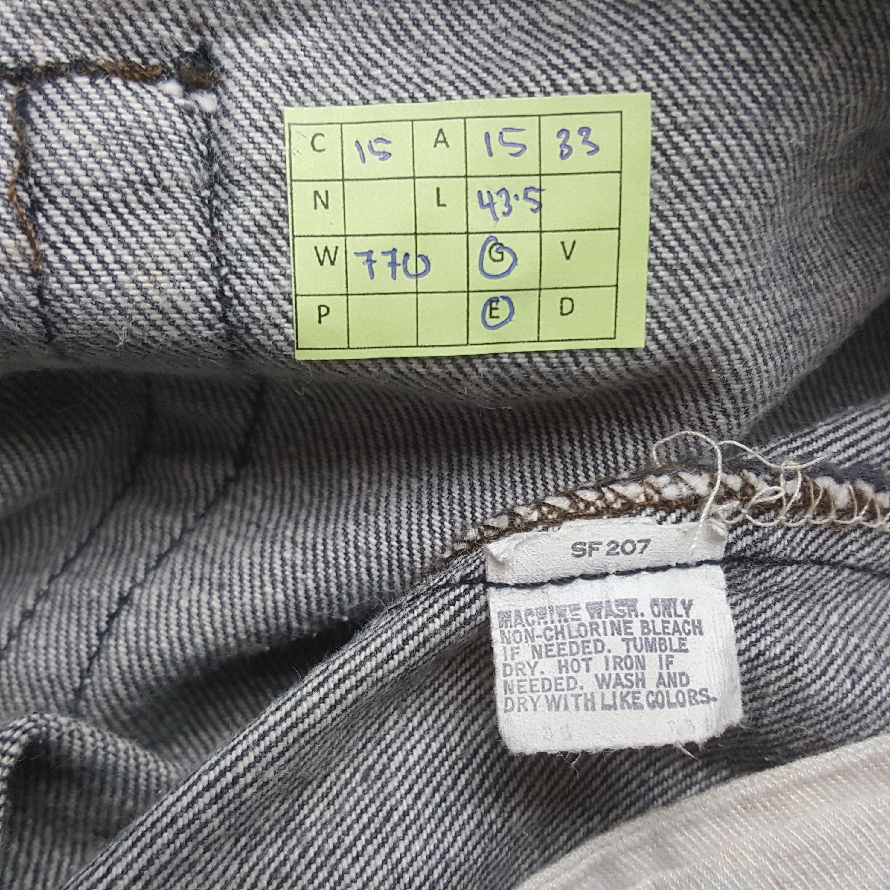 Levi's Vintage Levi'Strauss & Co American Denim Jeans RR15 Size US 30 / EU 46 - 8 Thumbnail