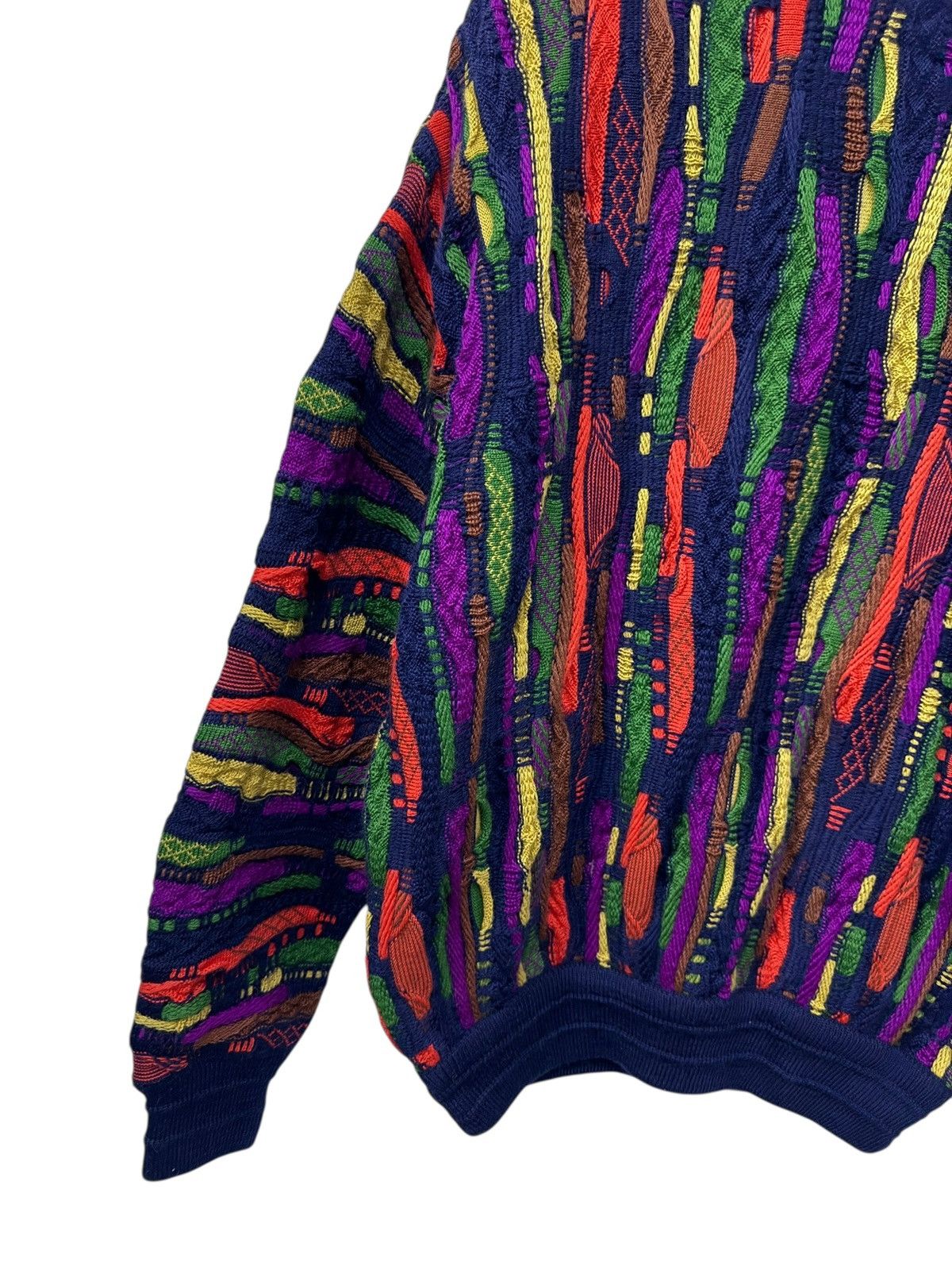 Vintage Vintage Coogi Style By Limnos 3D Cable Knit Wool Sweater Size US L / EU 52-54 / 3 - 15 Thumbnail