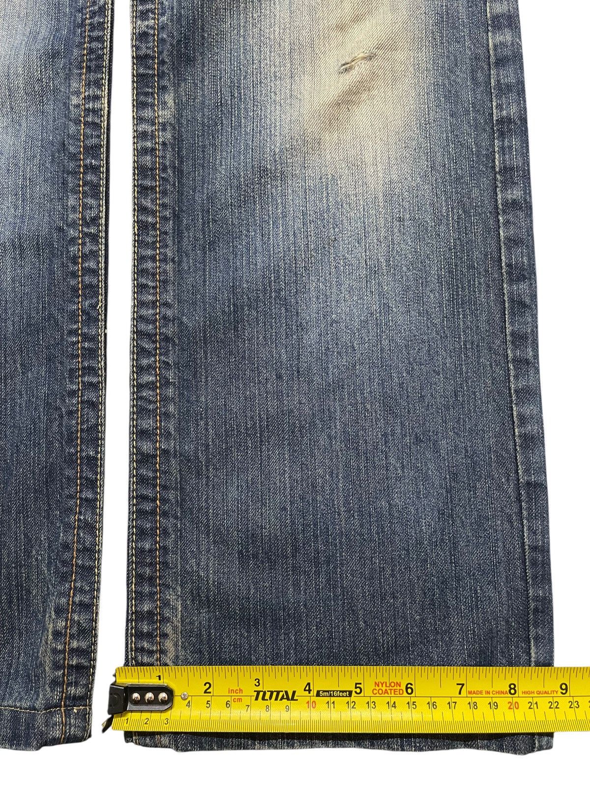 14th Addiction Vintage Japanese Brand Blue Mud Stone Wash Style Loose Jeans Size US 32 / EU 48 - 16 Thumbnail