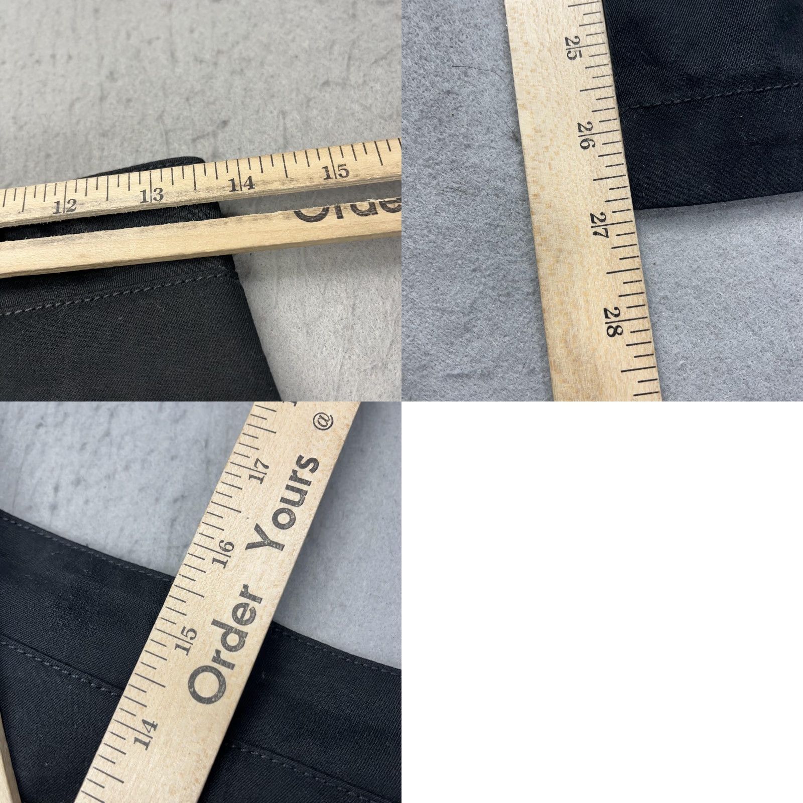 Rag & Bone VINTAGE Rag & Bone Pants Womens 25 Black Belted Zip Cuff Straight Leg Casual Chino Ballistic? Size 42" / US 20 - 8 Thumbnail