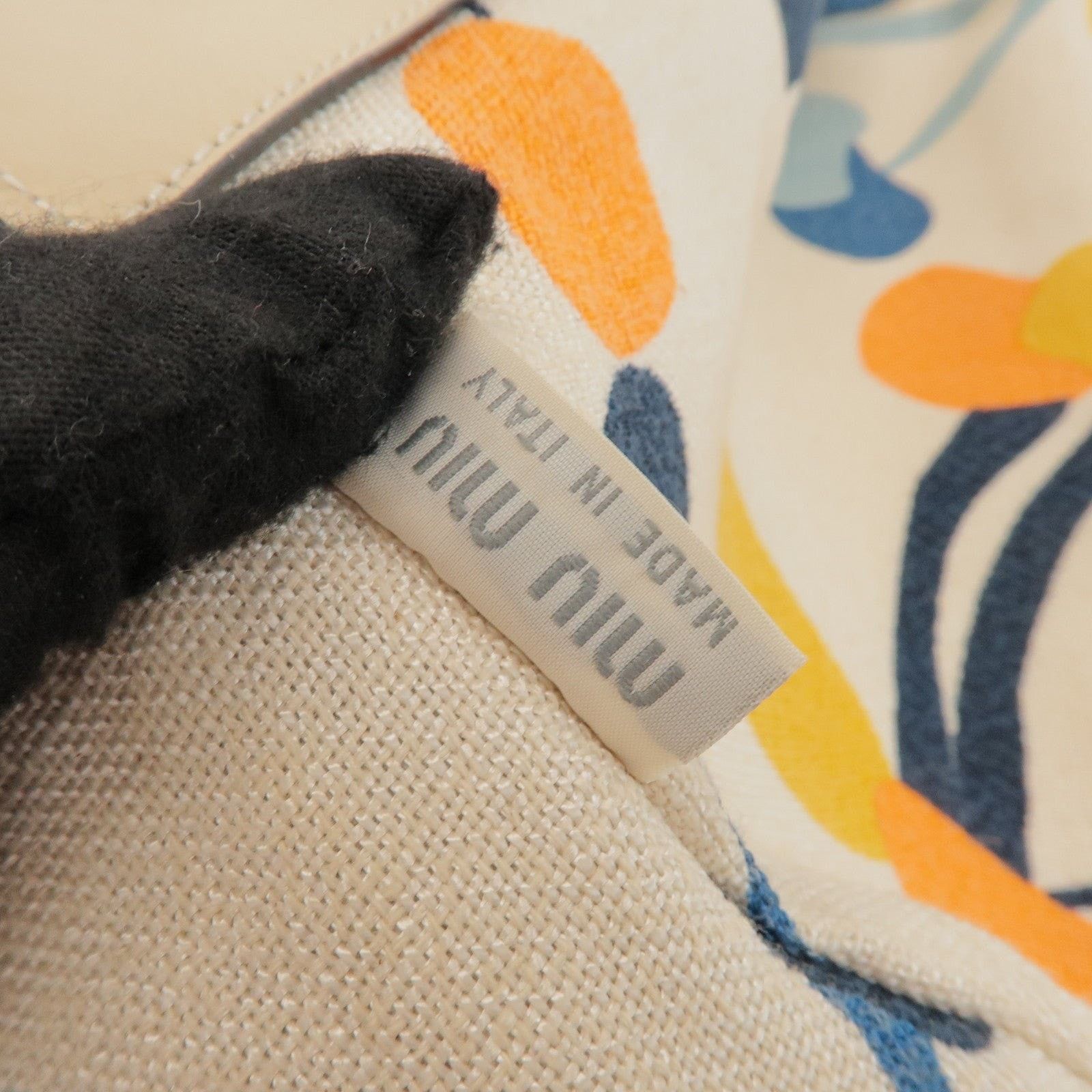 Miu Miu Miu Miu Madras Canvas Tote Multicolor Size ONE SIZE - 8 Thumbnail