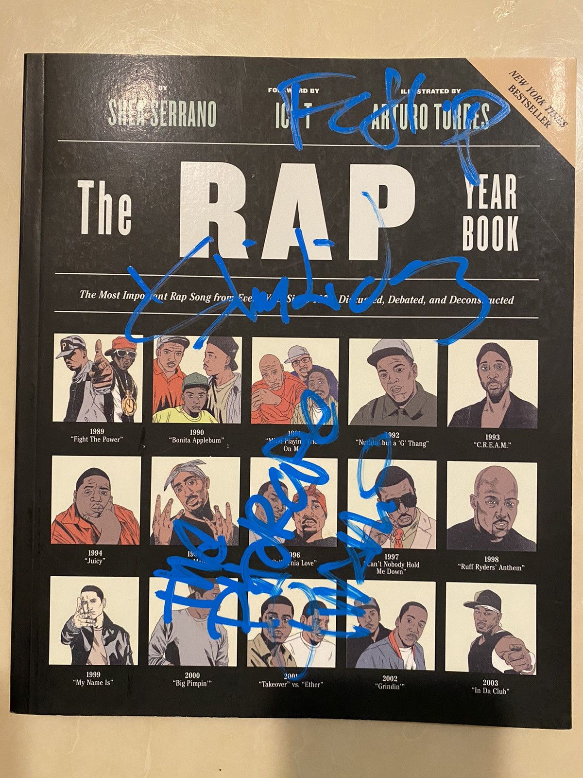 Streetwear × Vintage The Pharcyde signed Rap year book black