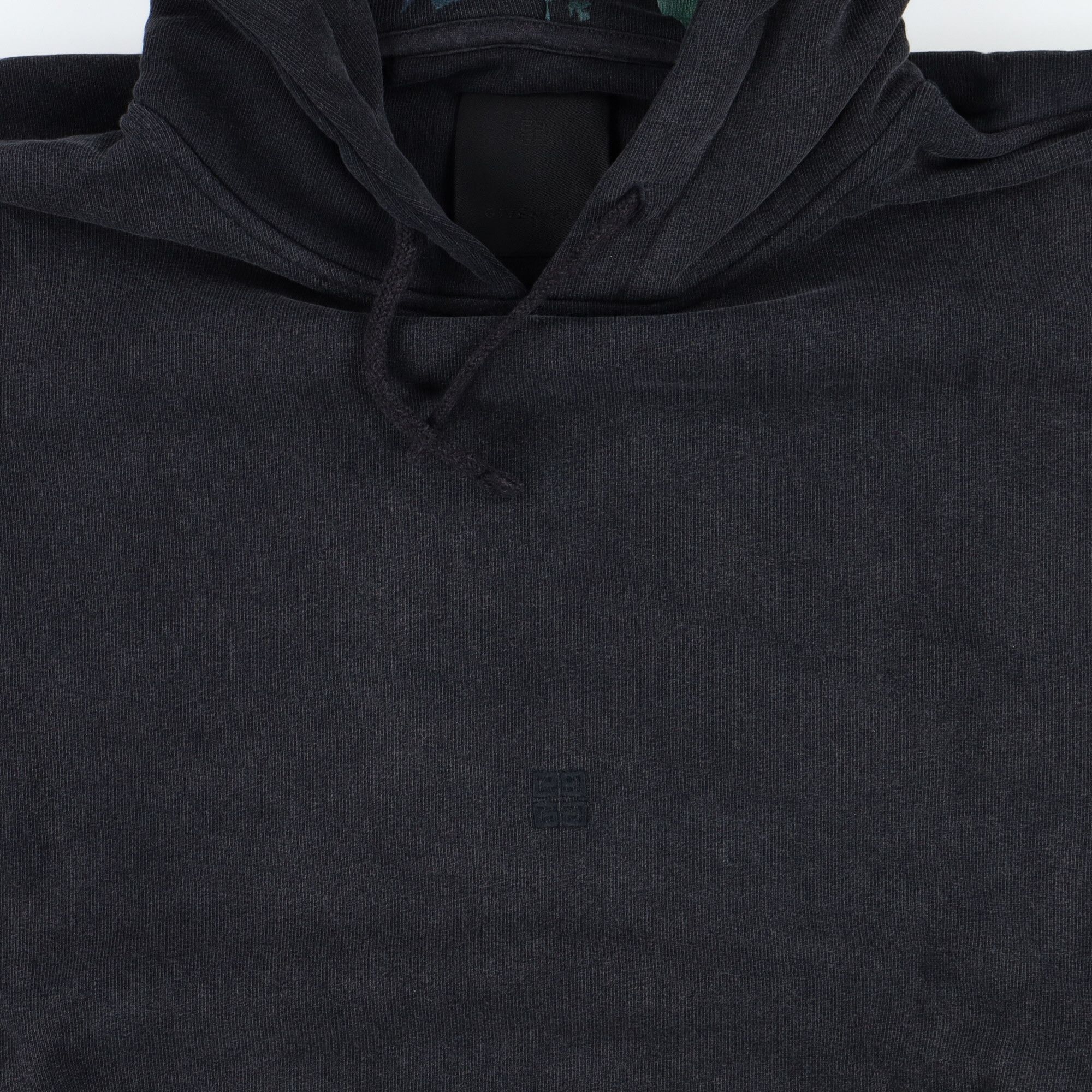 Givenchy Washed Black Embroidered Logo Oversized Hoodie Size US L / EU 52-54 / 3 - 3 Thumbnail