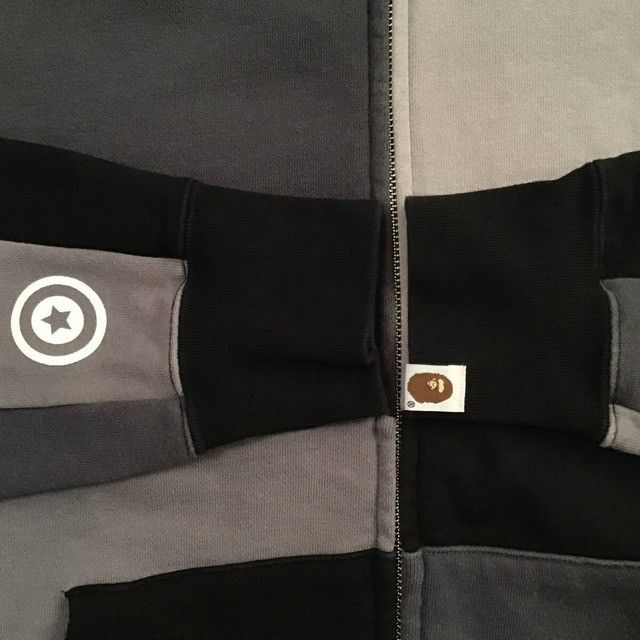 Bape BAPE Crazy color shark full zip hoodie a bathing ape Size US L / EU 52-54 / 3 - 6 Thumbnail