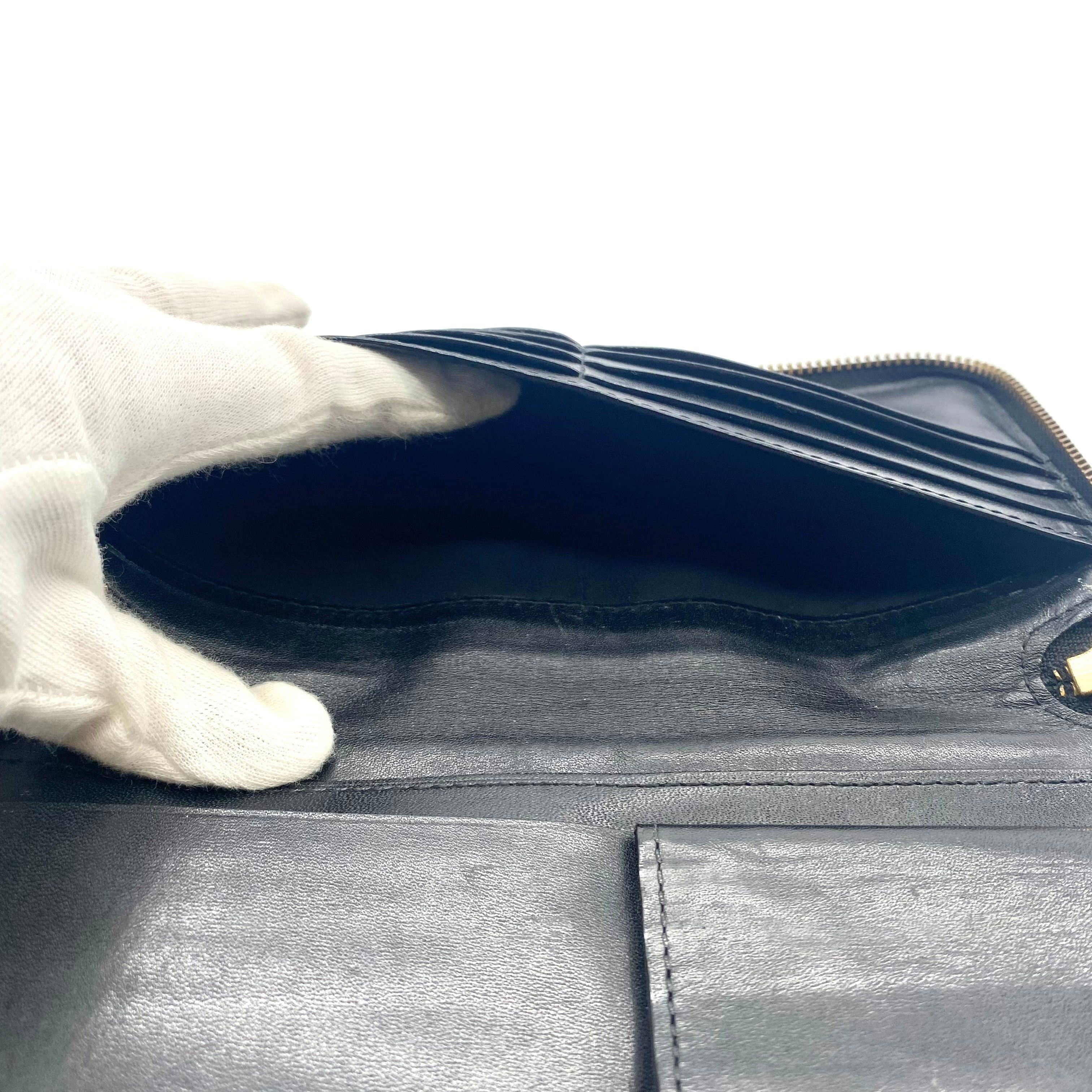 Comme des Garcons COMME des GARCONS Toriko Round Zip Leather Long Wallet Black Size ONE SIZE - 7 Thumbnail