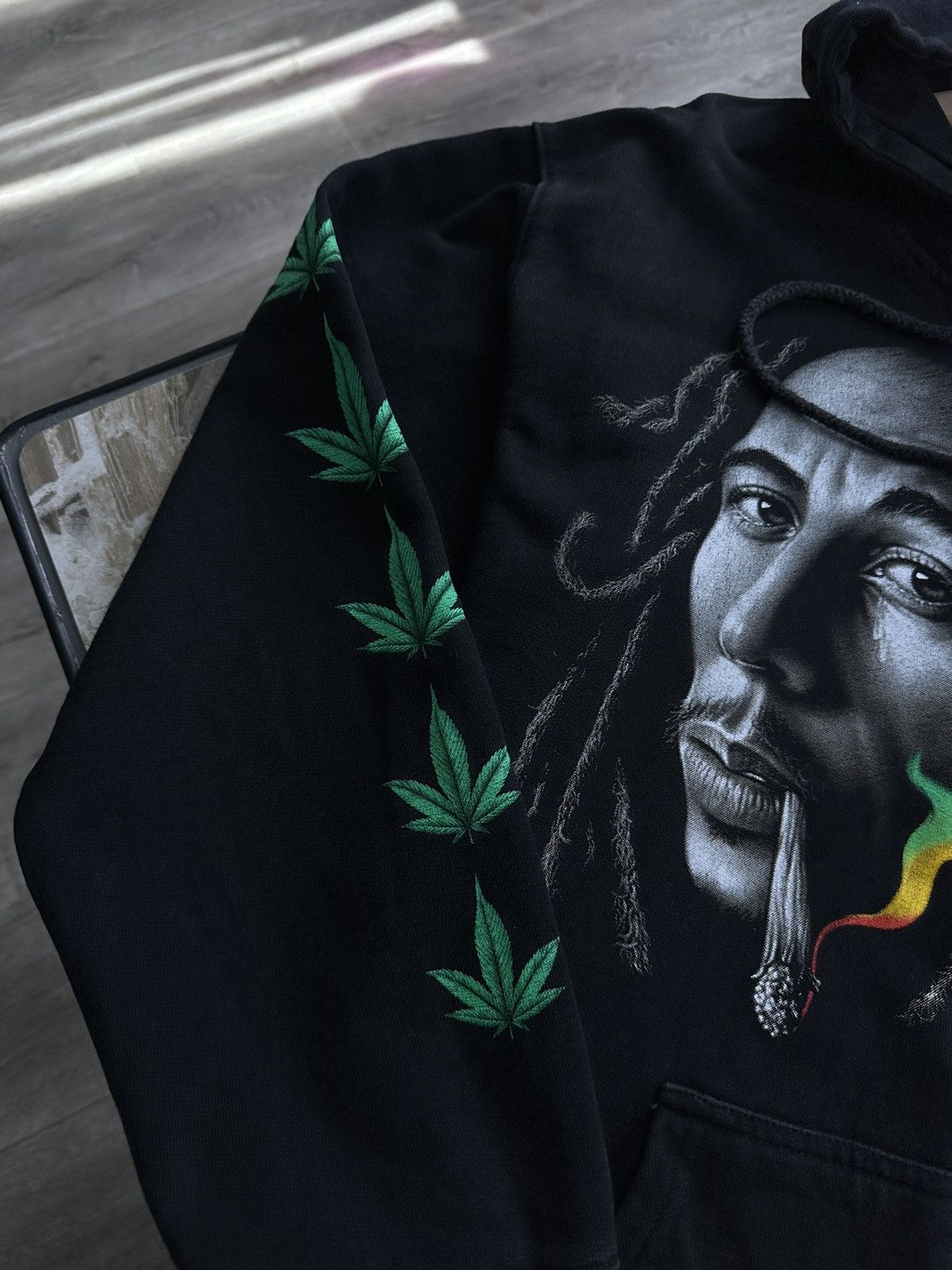 Bob Marley × Vintage 🫧Bob Marley Zip Hoodie Size US L / EU 52-54 / 3 - 4 Thumbnail