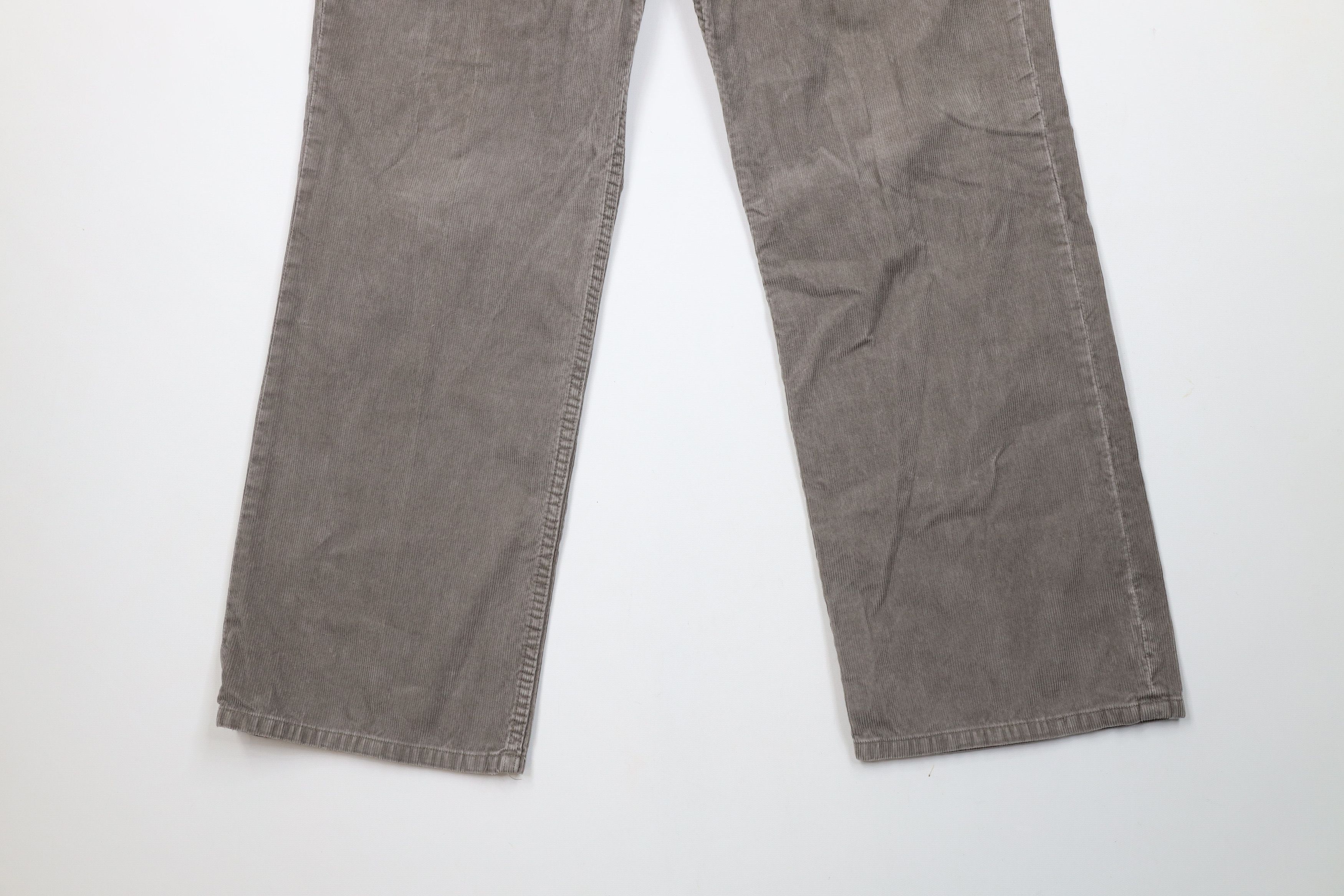 J.Crew × Vintage Vintage J Crew Wide Leg Corduroy Chino Pants Gray Cotton Size US 36 / EU 52 - 4 Thumbnail