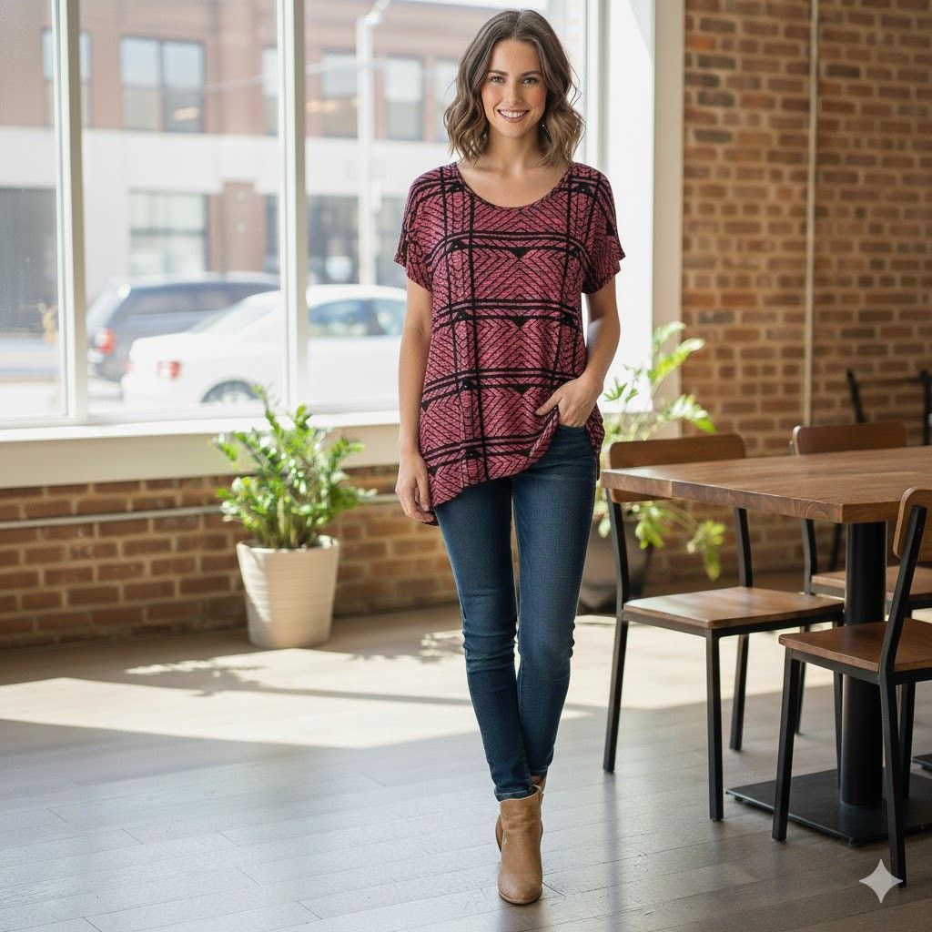 Other 🔴 3 for $15 VGUC Lularoe Classic Tee Size L / US 10 / IT 46 - 1 Thumbnail