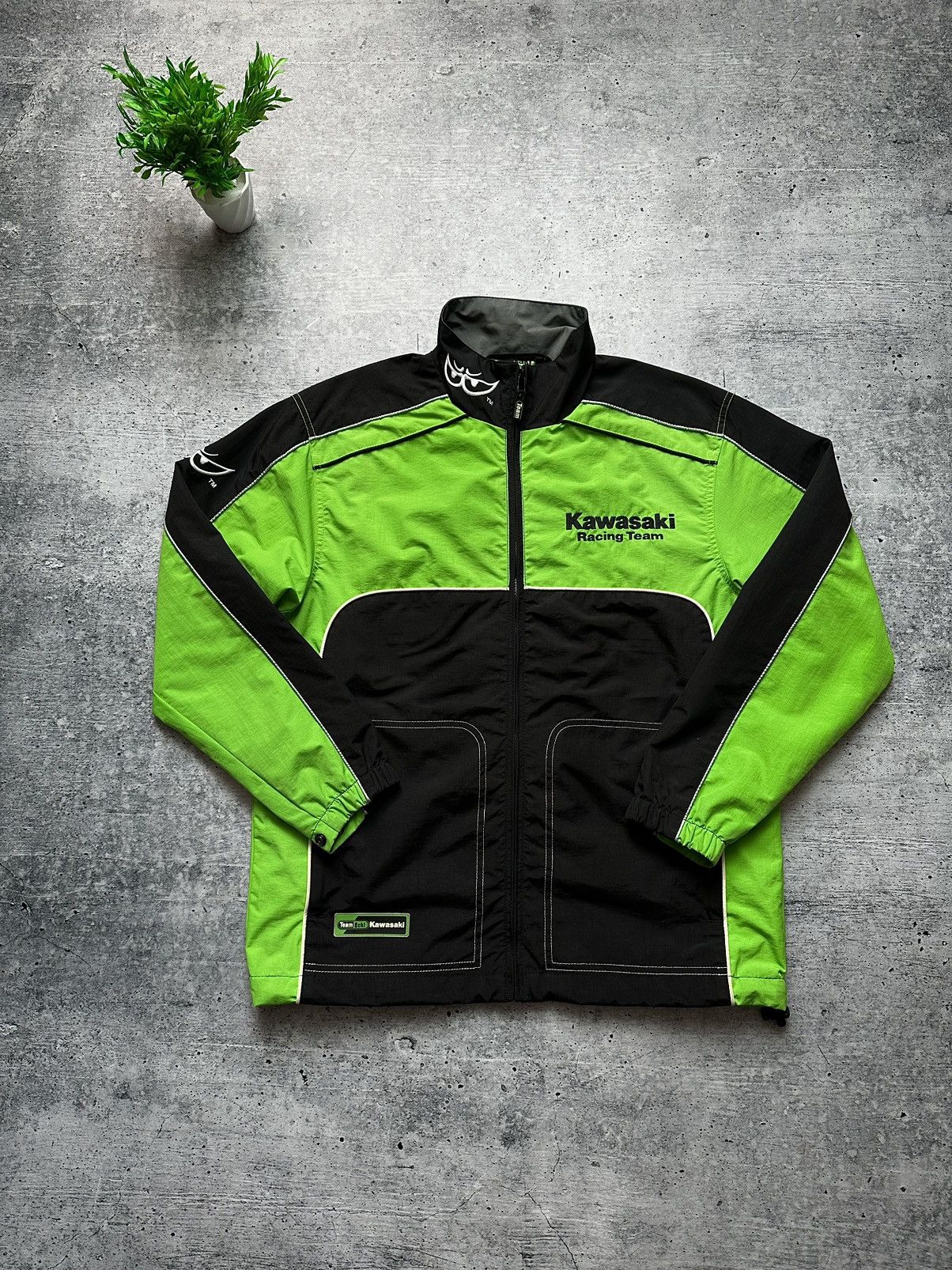 Other Vintage Kawasaki Team Eckl 2003 Racing Motogp Jacket Size US S / EU 44-46 / 1 - 2 Thumbnail
