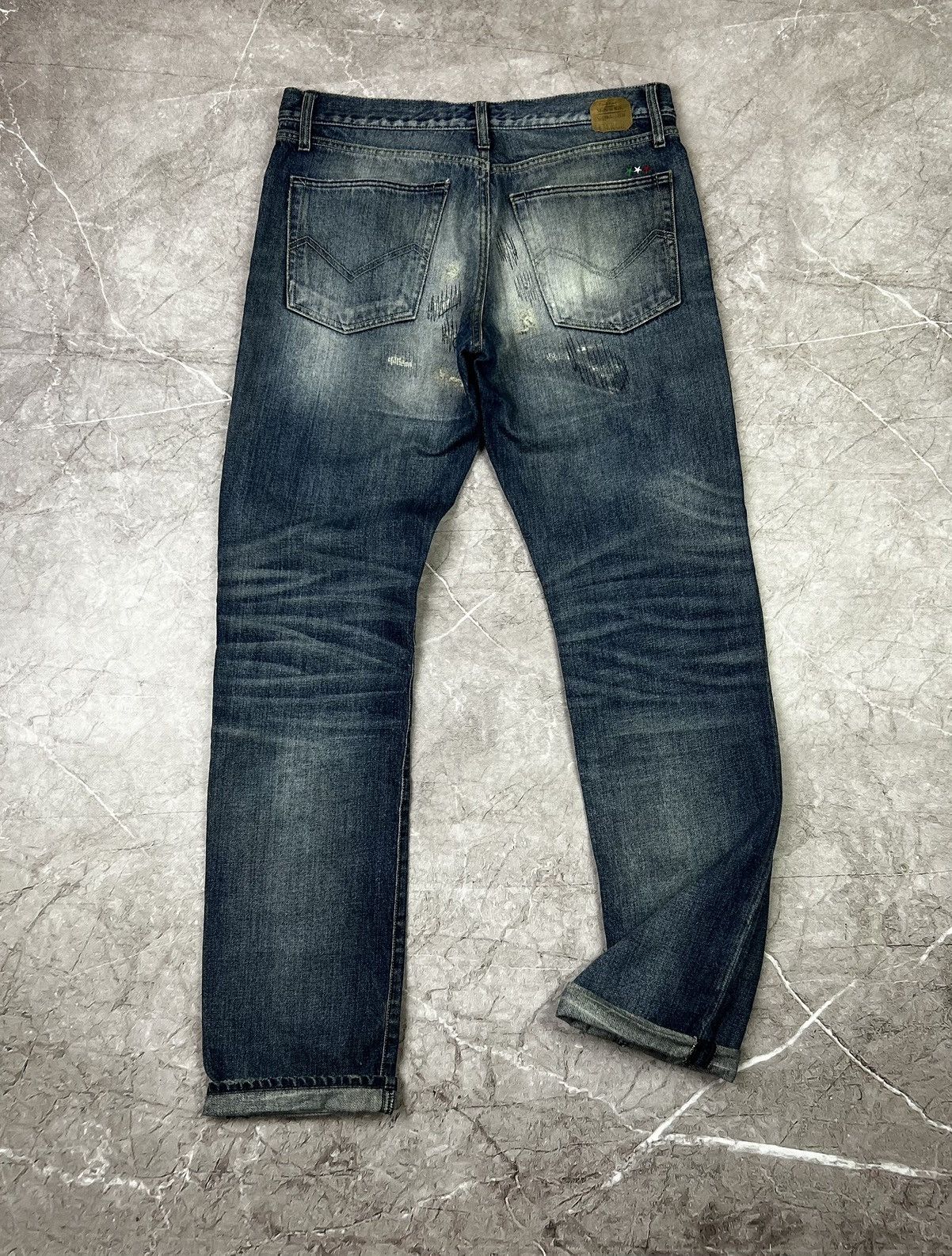 Energie × Pharrell × Sixty ENRARE >* Energie x Pharrel William Stone Wash Denim Jeans Size US 33 - 2 Thumbnail