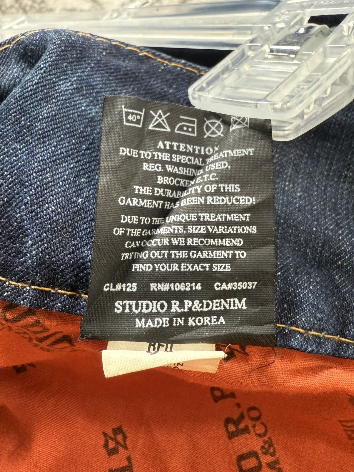 Le Grande Bleu (L.G.B.) Studio R.P Muddy Wash Wide Leg Flared Jeans Size US 28 / EU 44 - 24 Thumbnail
