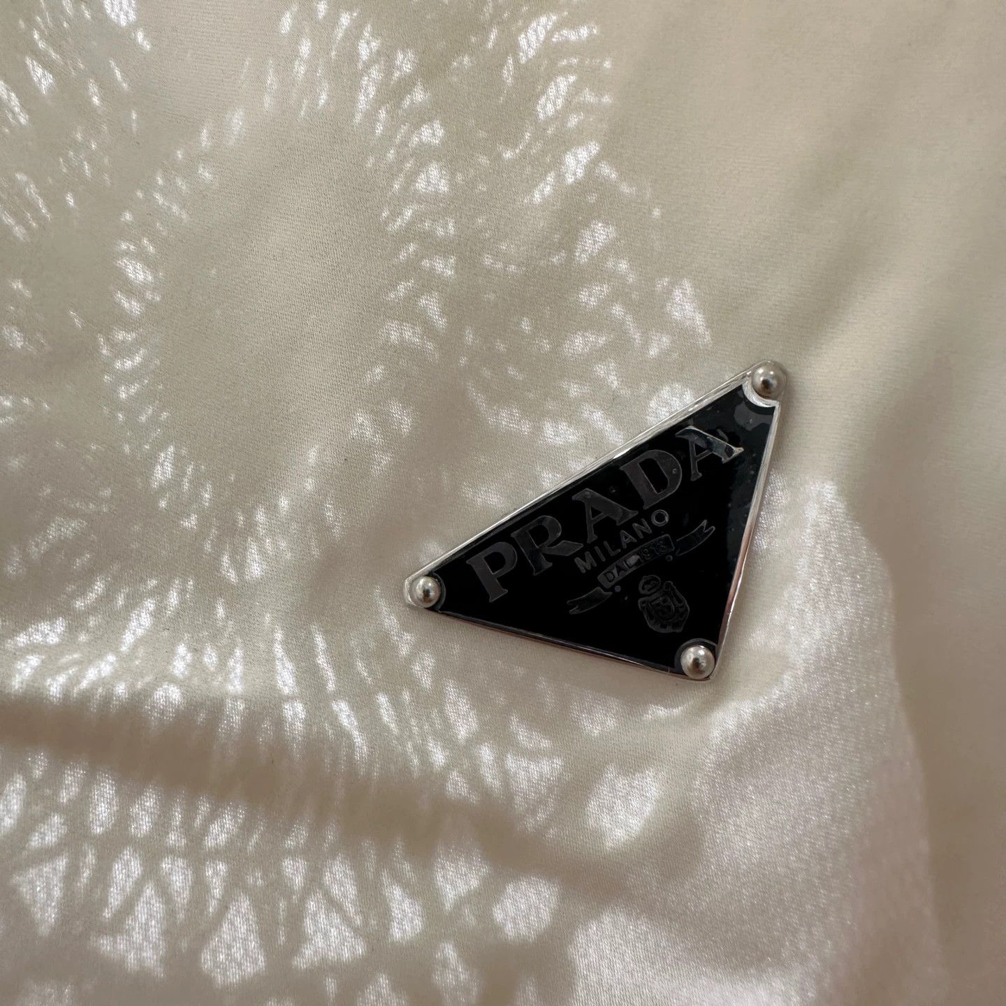 Prada Prada may457 Floral Triangle Logo Skirt Women's 40S Size 27" / US 4 / IT 40 - 7 Thumbnail