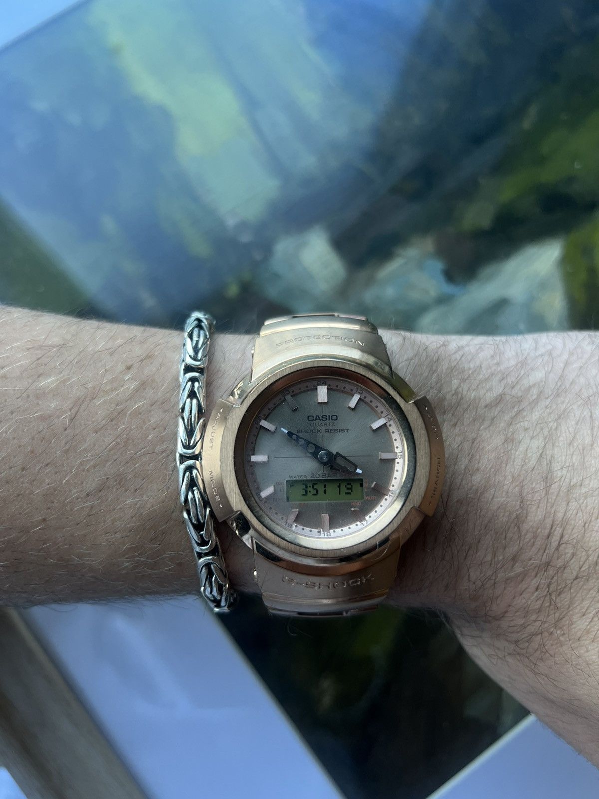 Casio Casio G Shock AWM500GD-4A Rose Gold Watch Size ONE SIZE - 1 Thumbnail