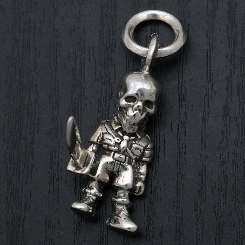 image of Chrome Hearts Foti Pepe Pendant in Silver, Men's