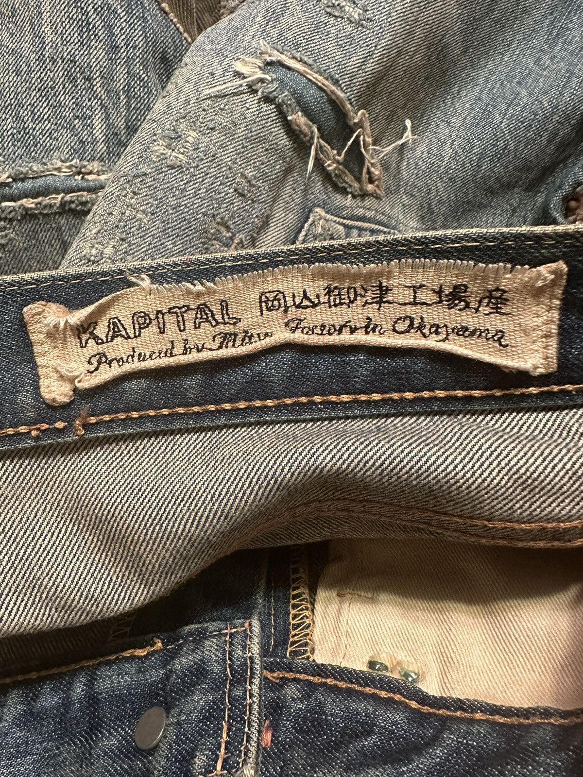 Kapital × Kapital Kountry Kapital FW 2014 Distressed Gemstone Denim Size US 30 / EU 46 - 4 Thumbnail