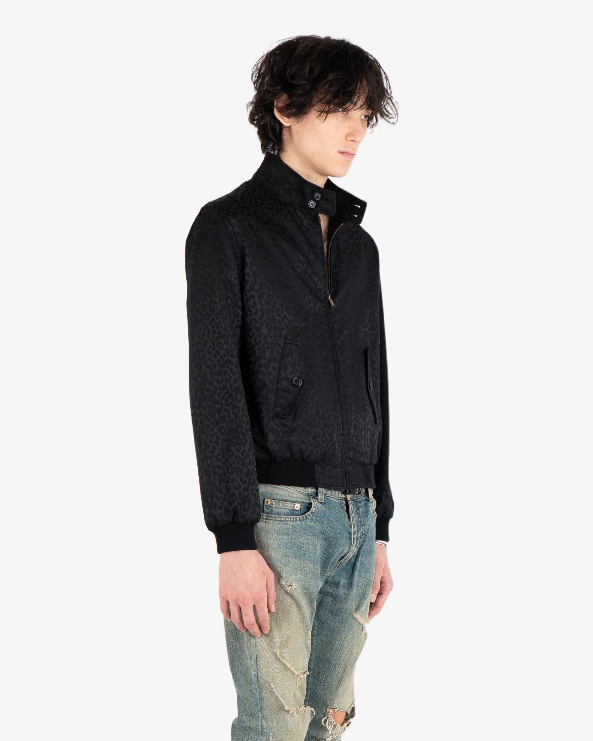 Saint Laurent Paris Black Babycat Button Jacket (FW14) Size US S / EU 44-46 / 1 - 4 Thumbnail
