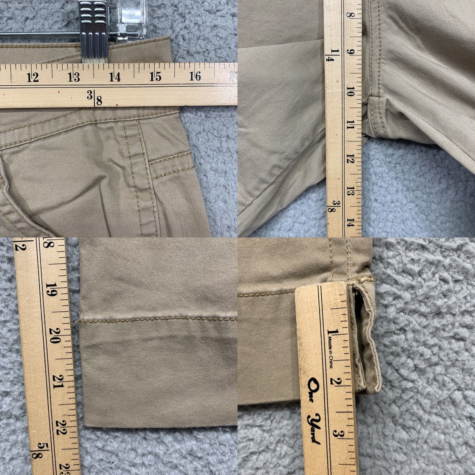 Gloria Vanderbilt VINTAGE Gloria Vanderbilt Capris 5-Pocket Women Beige 31x22 Cuffed 2” Slit High Rise 8 Cotton & Spandex Knit Jeans? Size ONE SIZE - 8 Thumbnail