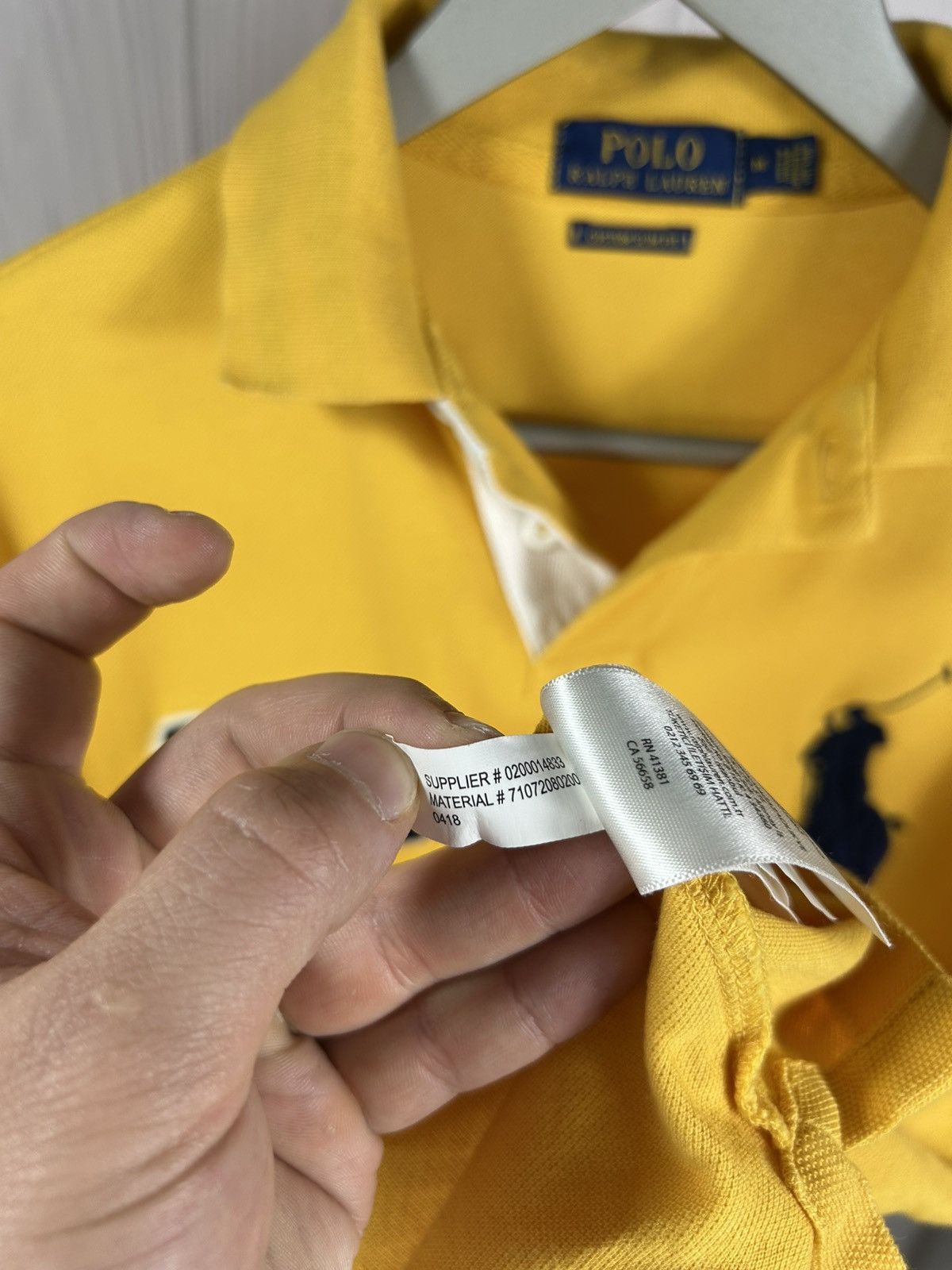 Polo Ralph Lauren Polo Ralph Lauren Big Pony Yellow Polo Size M Size US M / EU 48-50 / 2 - 9 Thumbnail