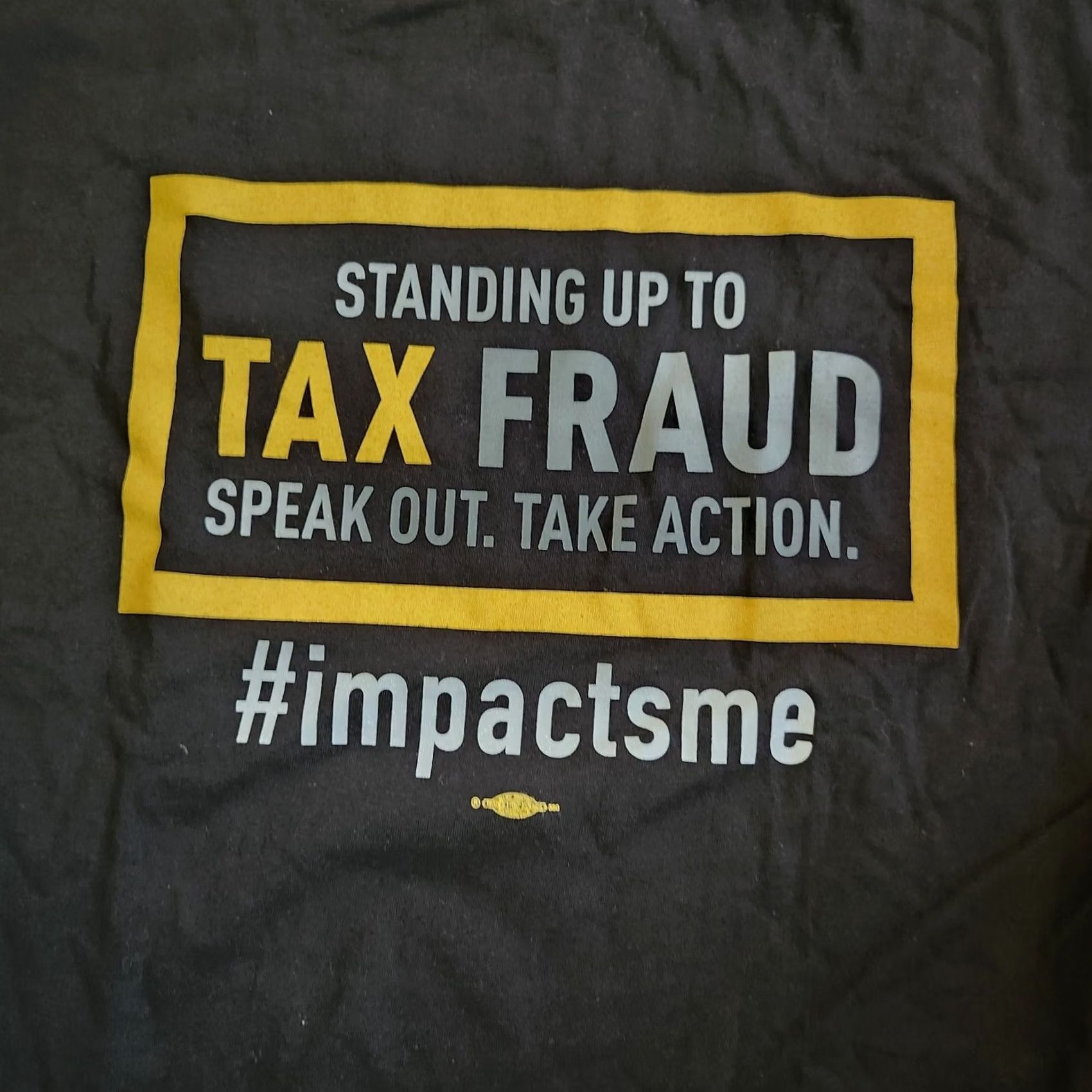 Vintage Bayside Men's Black "Standing Up To Tax Fraud" Shirt XL Crew Neck Short Sleeve T-Shirt Cotton Graphic Print Men Regualr Fit USA Made Size US XL / EU 56 / 4 - 3 Thumbnail