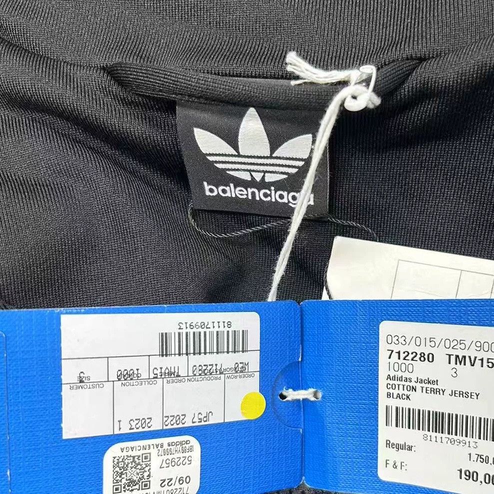 Balenciaga Balenciaga adidas Logo Zip Jacket Size US XXS / EU 40 - 2 Thumbnail