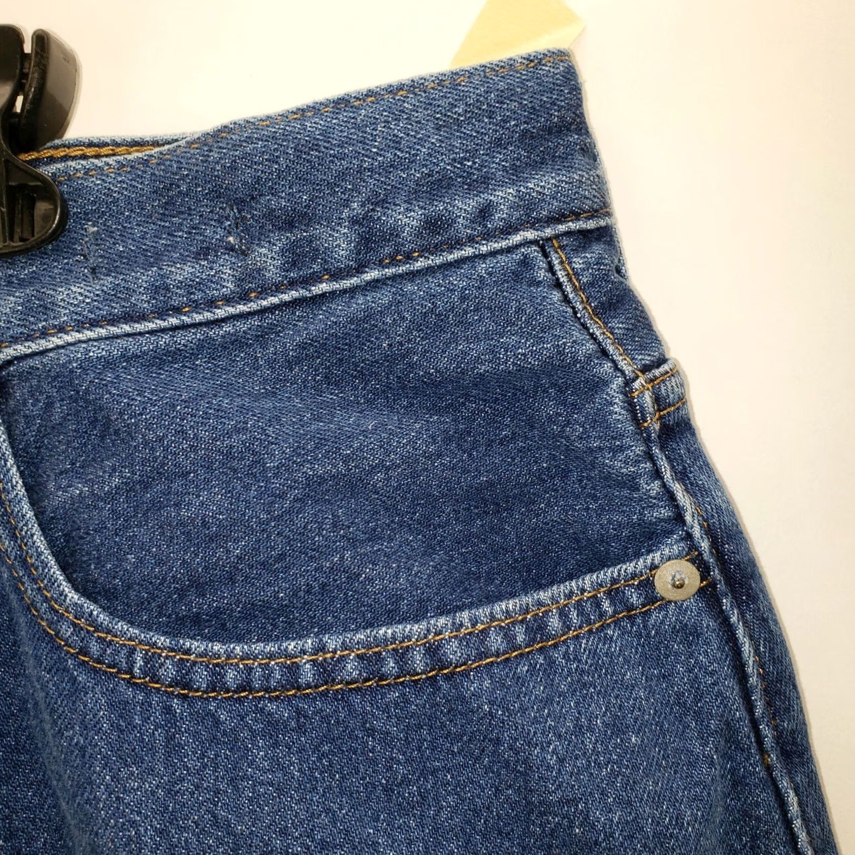 Madewell Madewell Denim Skirt A-Line Women's Blue 35" Regular Short Waist 21" Length 18" Buttoned Lined Vintage No - Casual Classic 100% Cotton SJ Size 24" / US 00 / IT 34 - 5 Thumbnail