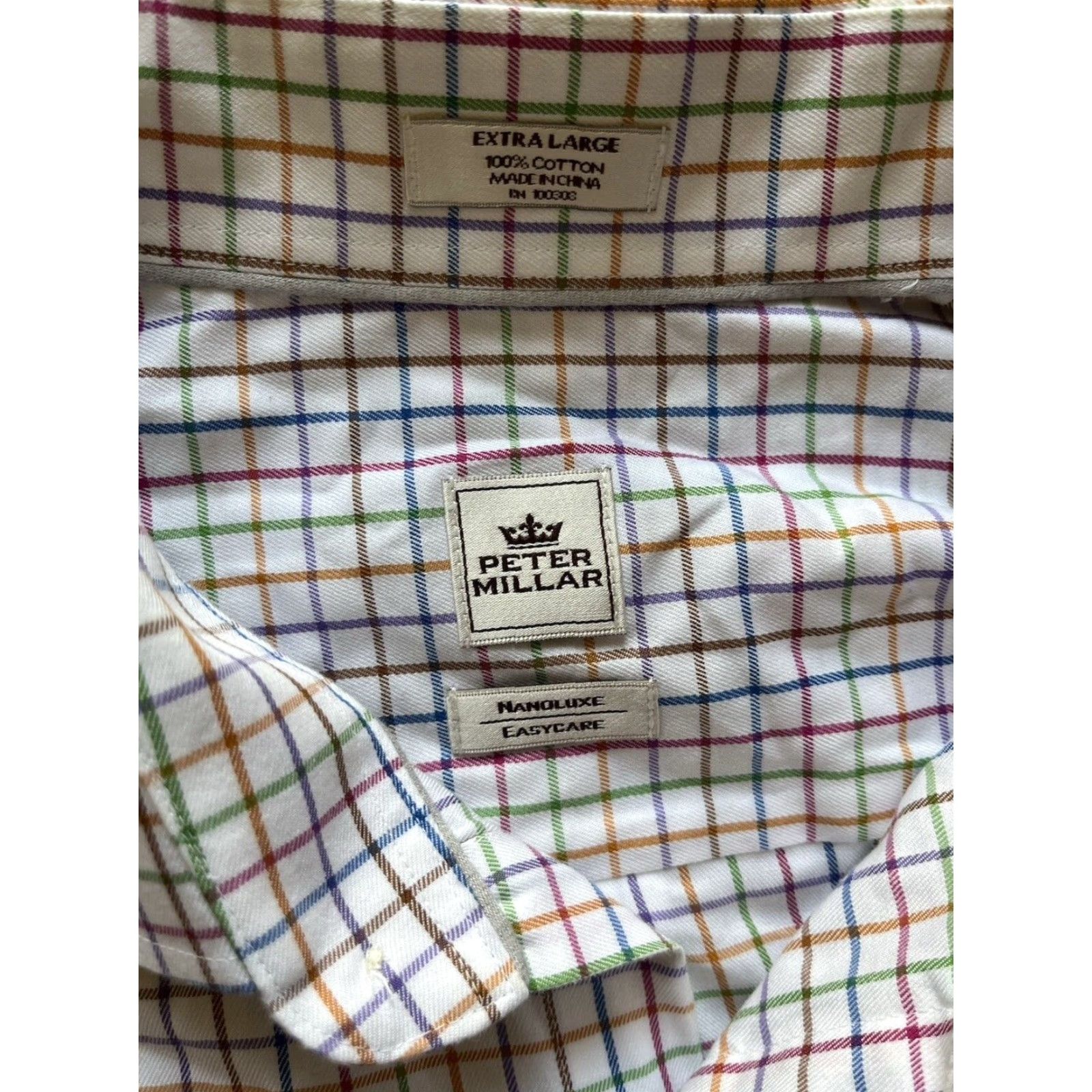 Peter Millar Peter Millar Multicolor Striped Button-Down Shirt XL Men’s Casual Classic Pocket Shirt Size US XL / EU 56 / 4 - 3 Thumbnail