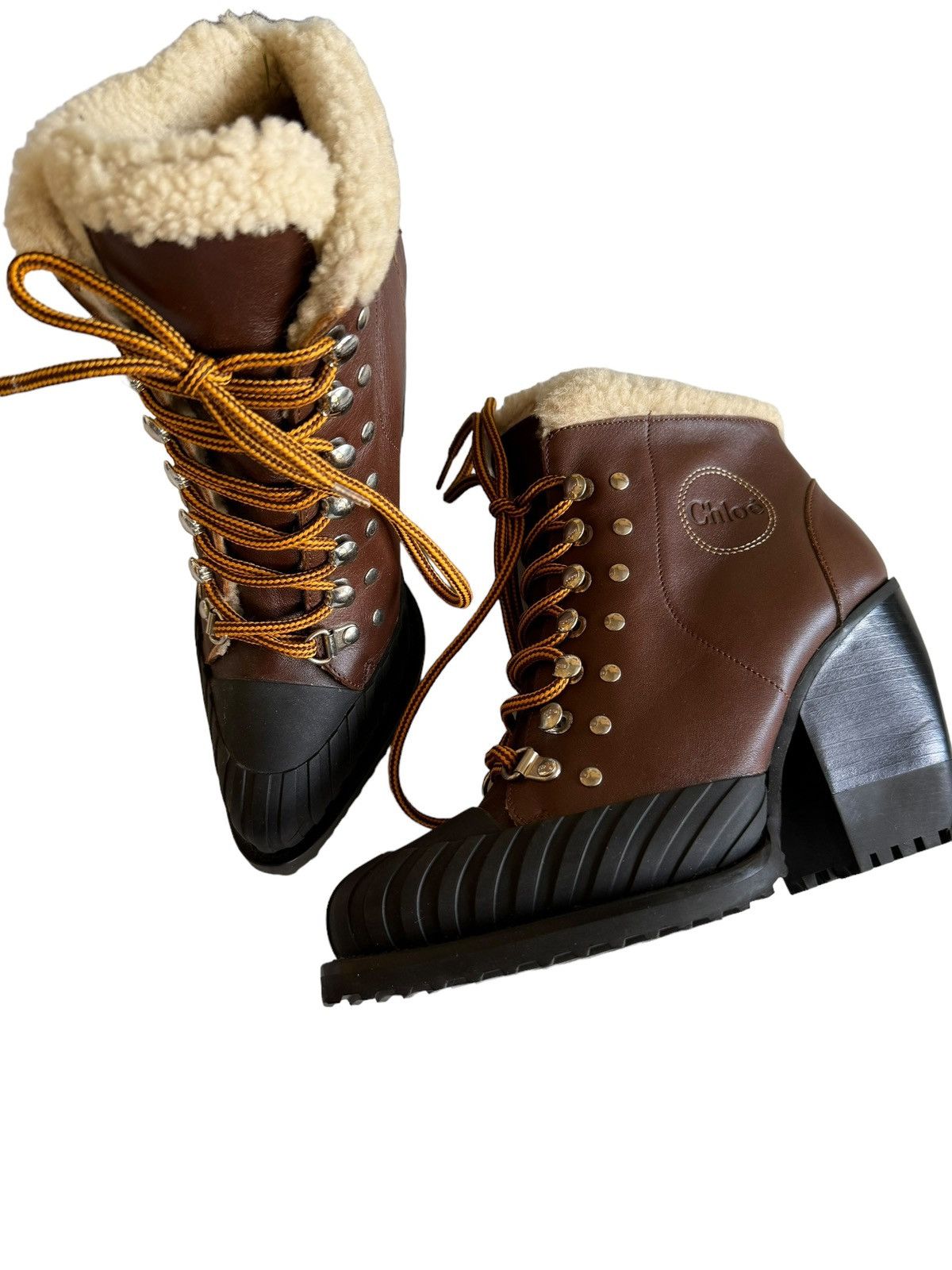 Chloe Chloe Sherpa Ankle Boots Size US 7 / IT 37 - 1 Thumbnail