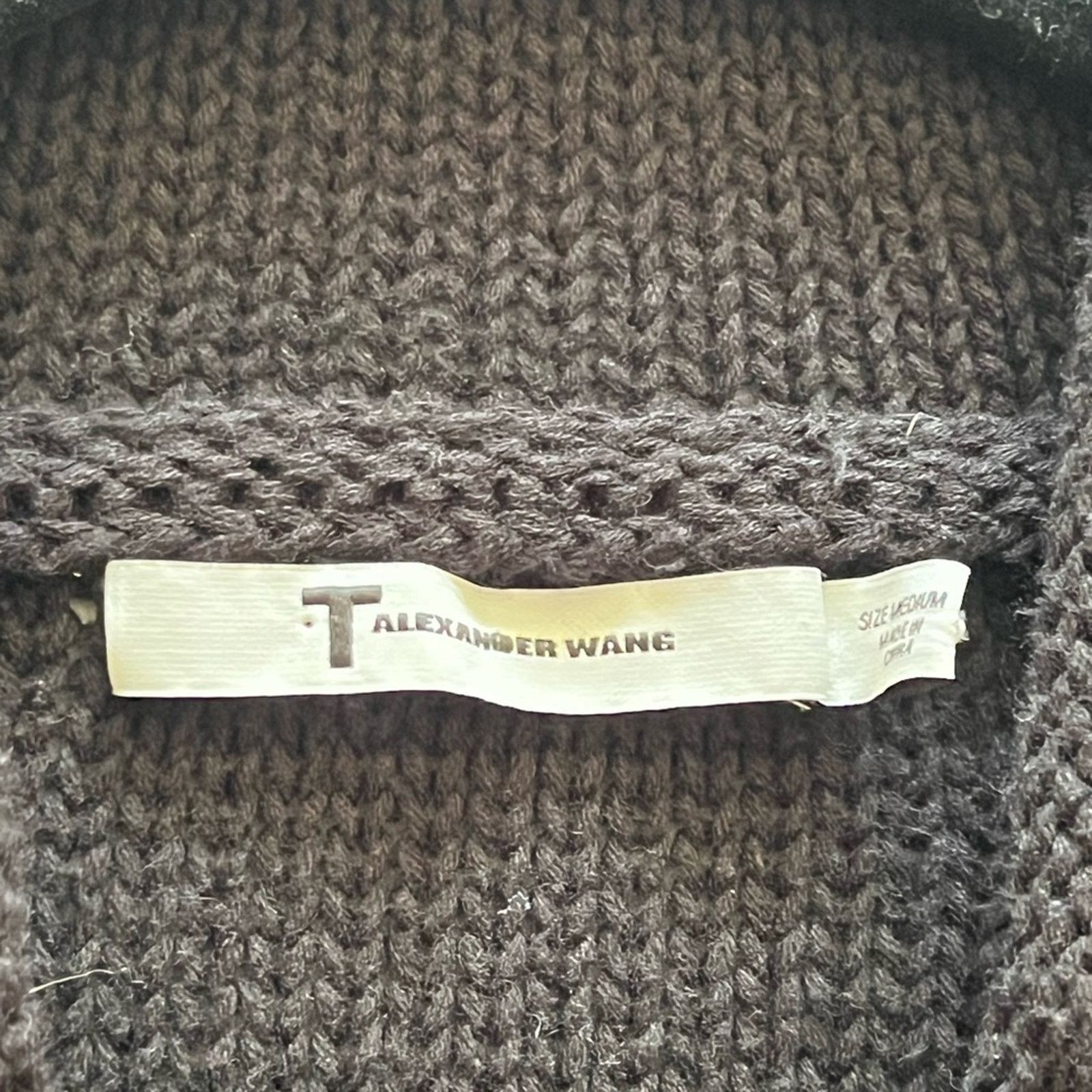 Alexander Wang T Alexander Wang Black Cotton Knit Hooded Sweater Size M Size M / US 6-8 / IT 42-44 - 3 Thumbnail