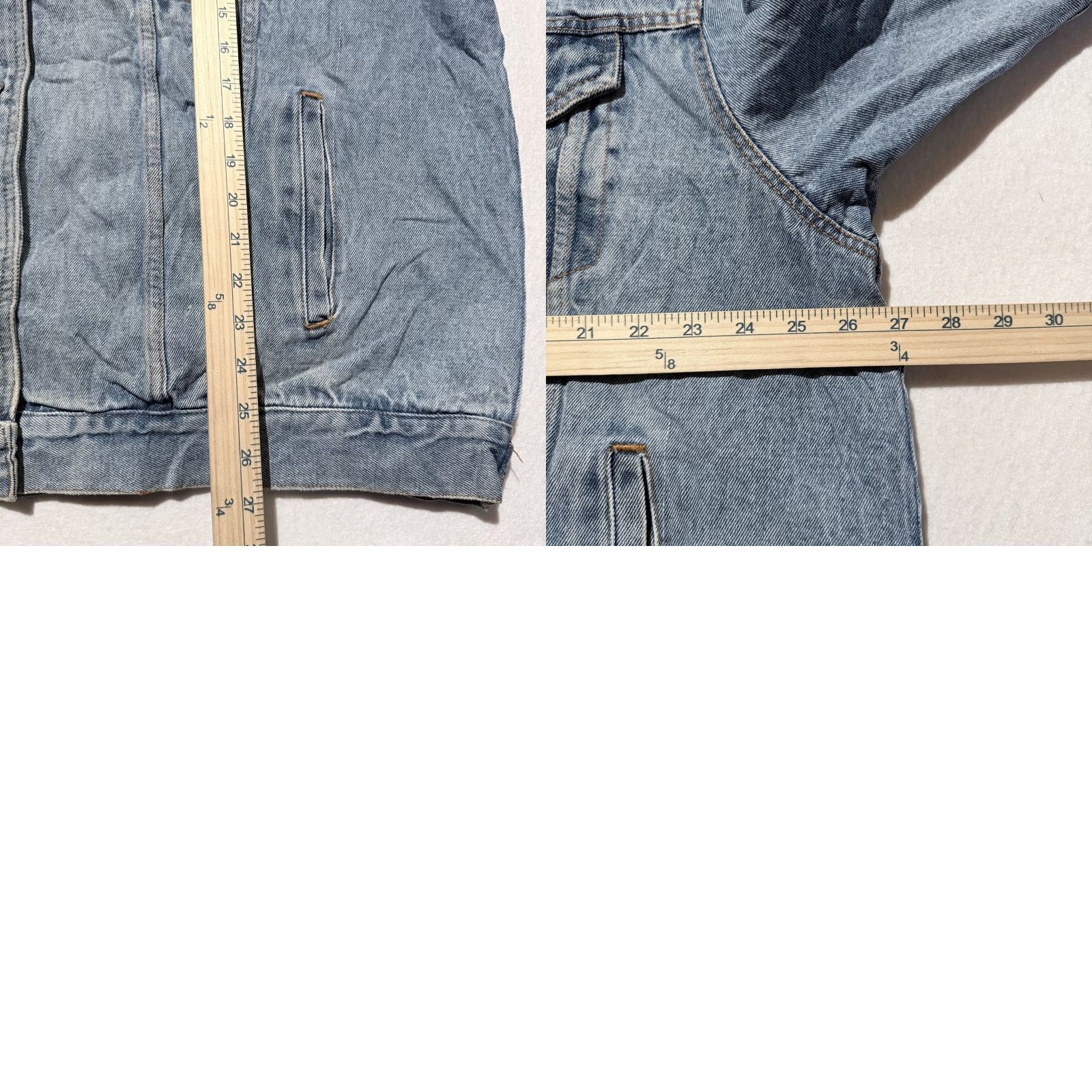 Vintage Vintage Current Seen Trucker Jacket Women's Blue Light Wash Denim Hooded - 22W Size 3XL / US 20-22 - 9 Thumbnail
