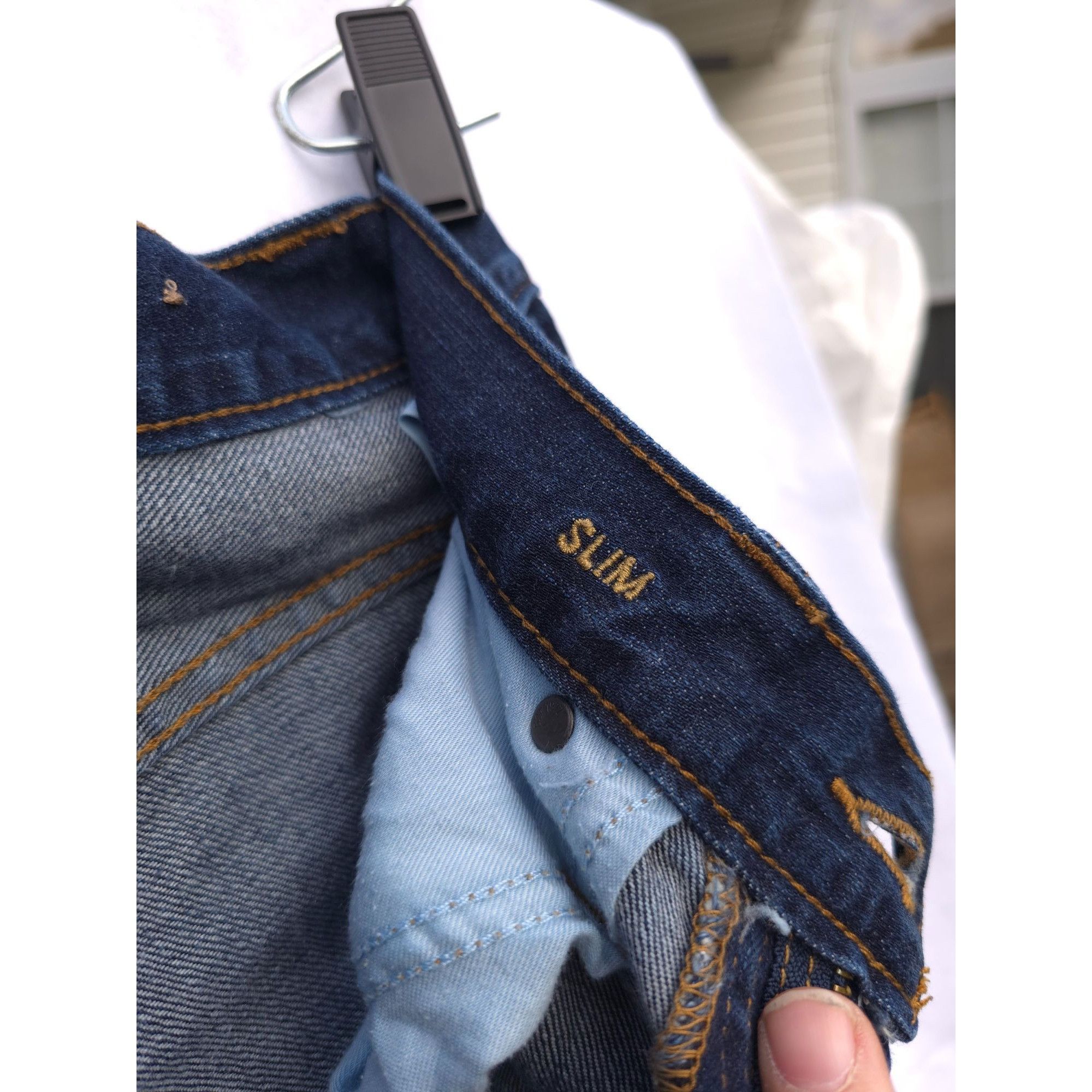 American Eagle Outfitters American Eagle Outfitters Slim Fit Mens Jeans 31/30 Dark Was Size US 31 - 4 Thumbnail