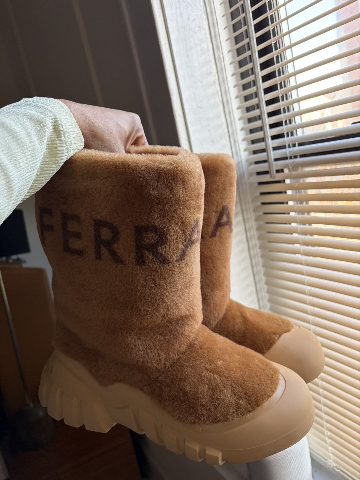 Salvatore Ferragamo Ferragamo Fur Ski Boot. Size US 10 / EU 43 - 2 Thumbnail