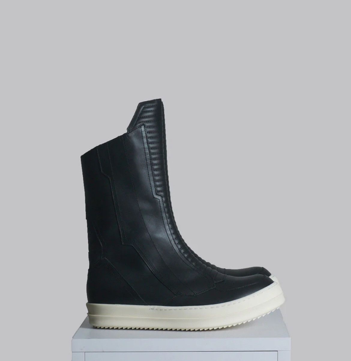 image of Rick Owens Luxor Biker Sneaks Shoes in Black, Men's (Size 9)