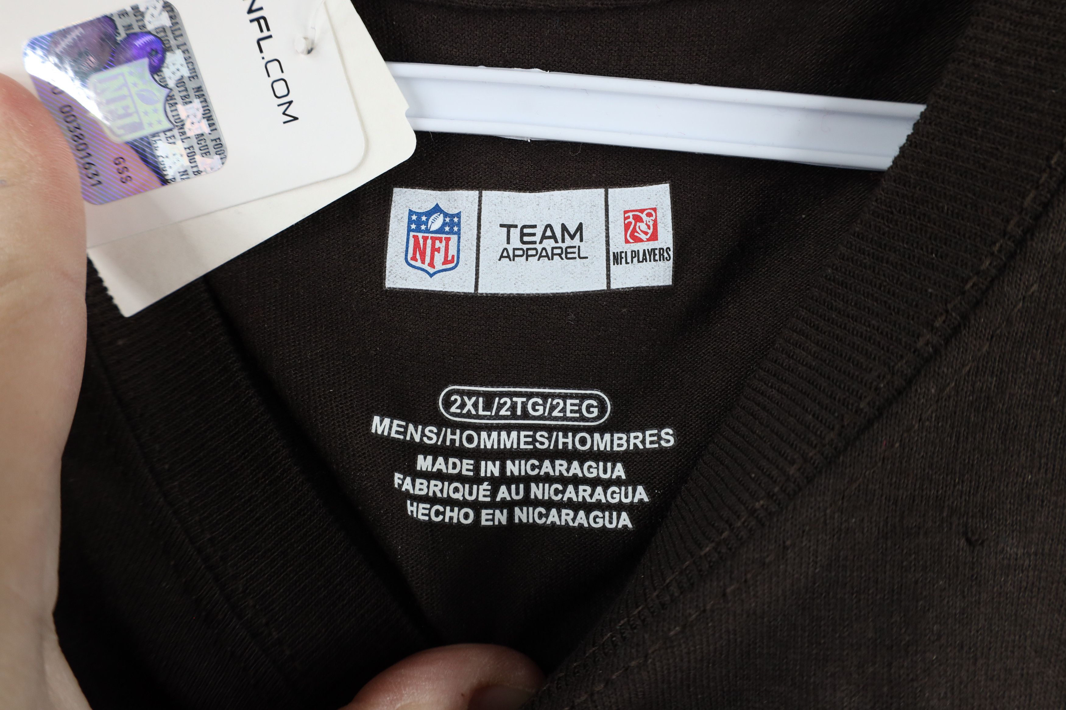Vintage Deadstock New NFL Cleveland Browns Football Jersey T-Shirt Size US XXL / EU 58 / 5 - 8 Thumbnail