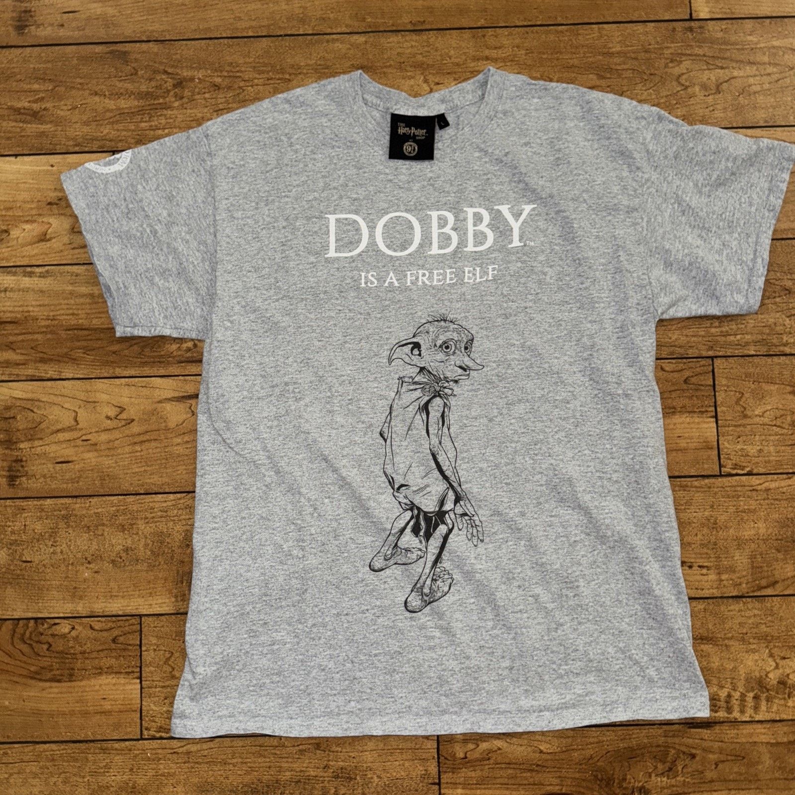 Band Tees Harry Potter Dobby T-Shirt Gray Large 20x27 Movie Tee Size US L / EU 52-54 / 3 - 1 Thumbnail