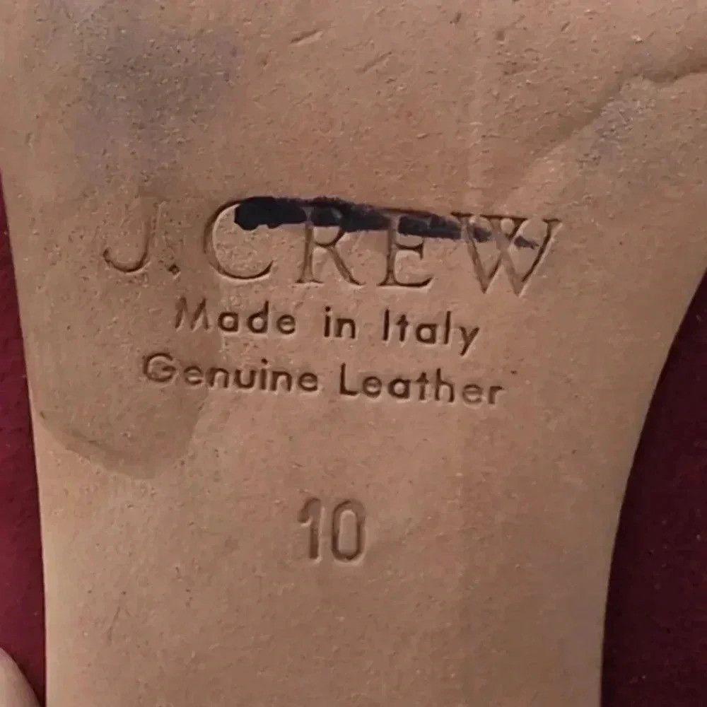 J.Crew J. Crew Etta Suede Pumps dark red Pumps sz 10 Made in Italy Size US 10 / IT 40 - 7 Thumbnail