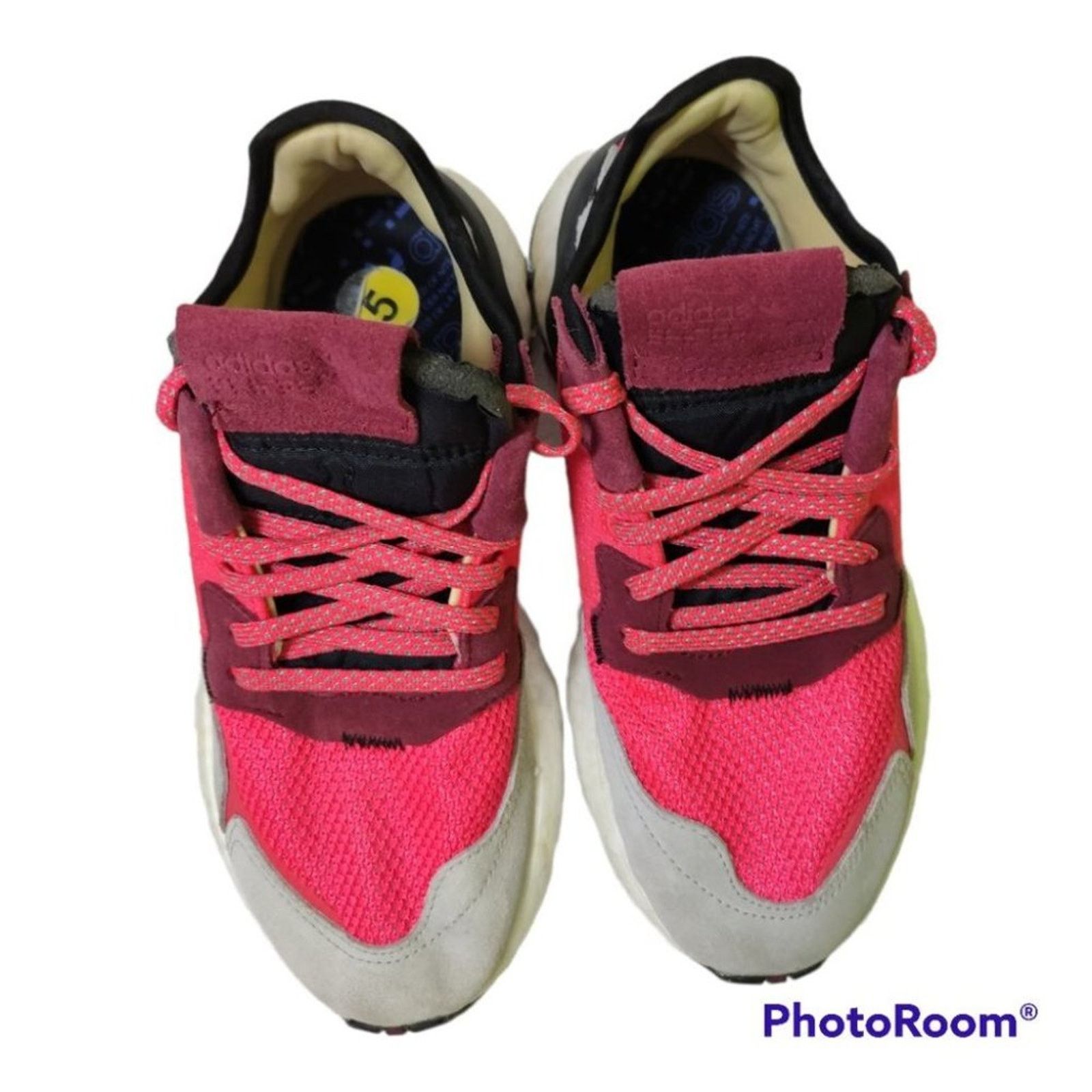 Adidas Adidas Nite Jogger EE6441 Gray Red Lace Up Running women 7 Size US 7 / IT 37 - 3 Thumbnail