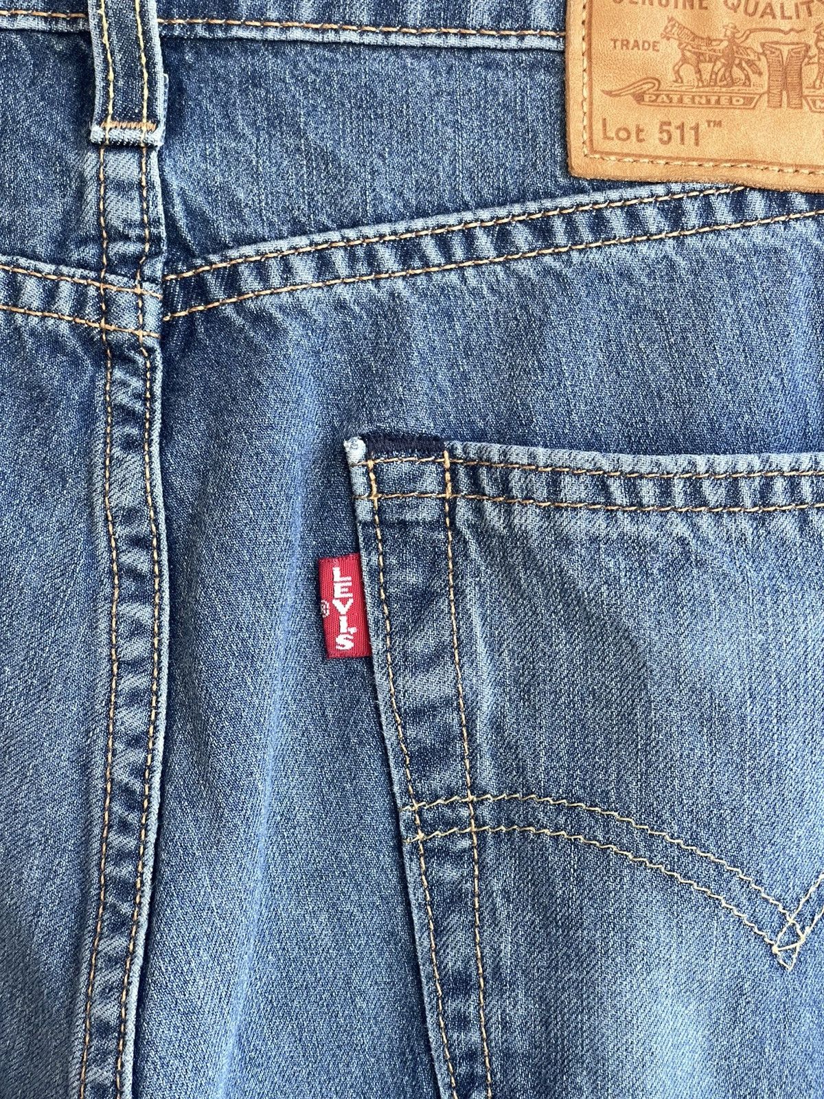 Levi's Premium 511 Zip Fly Tapered Slim Fit 5 Pocket Denim Jeans Size US 32 / EU 48 - 10 Thumbnail