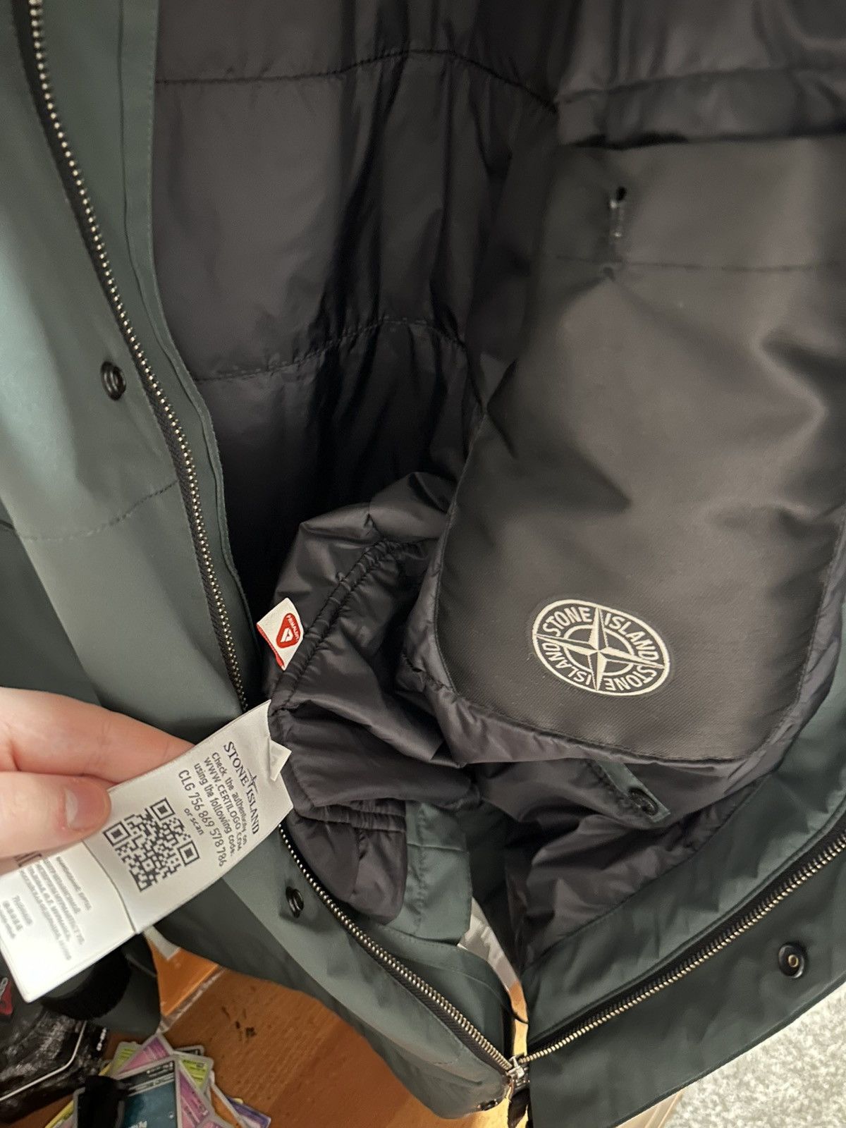 Stone Island Stone island insulated Goretex Rain jacket Bottle green Size US M / EU 48-50 / 2 - 9 Thumbnail