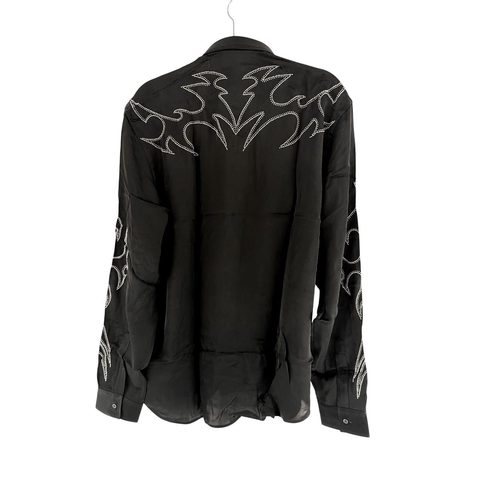 Philipp Plein Philipp Plein Men's Black Embellished Texas Shirt Size XXL Size US XXL / EU 58 / 5 - 7 Thumbnail