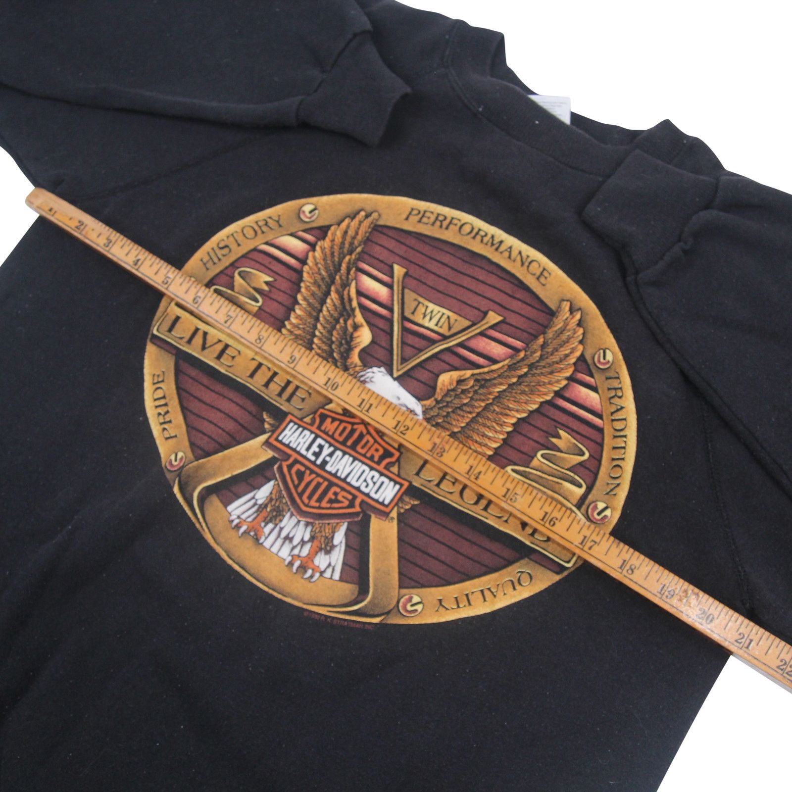 Harley Davidson × Vintage Vintage Harley Davidson Vtwin Eagle Crest Graphic Sweatshirt Size US L / EU 52-54 / 3 - 7 Thumbnail