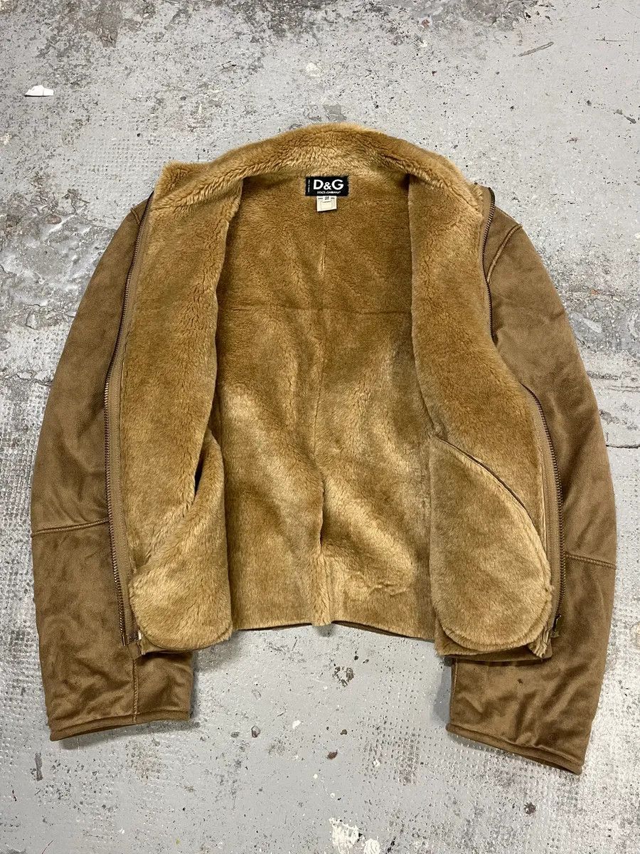 Dolce & Gabbana 2000s Dolce & Gabbana Beige Shearling Jacket Size US S / EU 44-46 / 1 - 8 Thumbnail