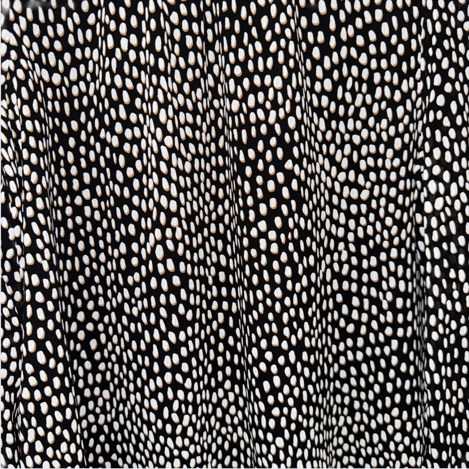 J.Crew J.Crew Black White Dot Smocked Neck Long Sleeve Blouse M Size M / US 6-8 / IT 42-44 - 4 Thumbnail
