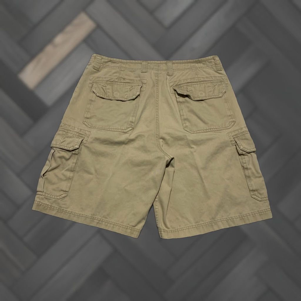 Vintage Falls Creek Cargo Shorts Men's Size 34 Beige Canvas 10 In Inseam Pockets Casual Workwear Mens Size US 34 / EU 50 - 1 Thumbnail