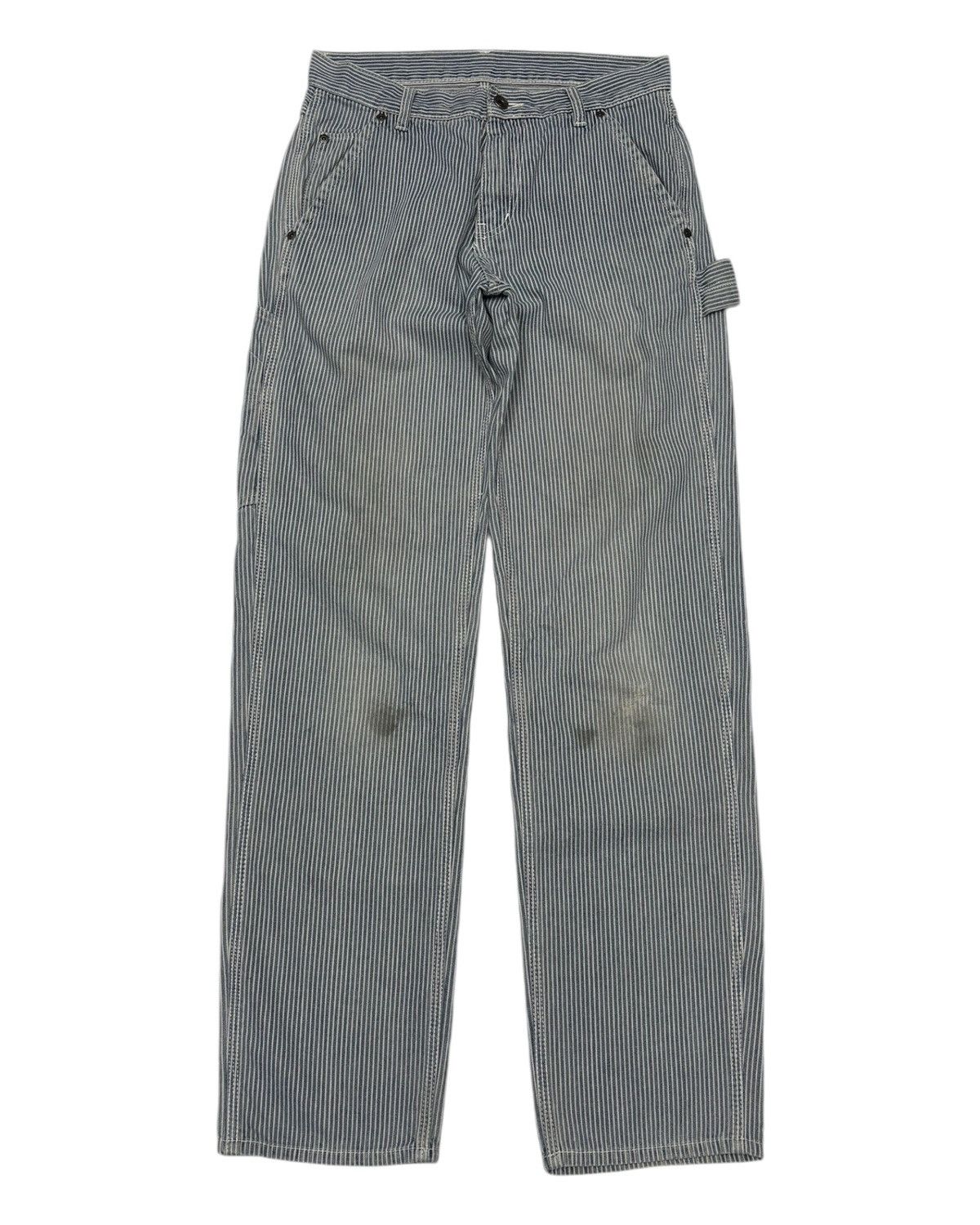 Carhartt 🔥VINTAGE DICKIES HICKORY STRIPE CARPENTER PANTS JEANS Size US 29 - 7 Thumbnail