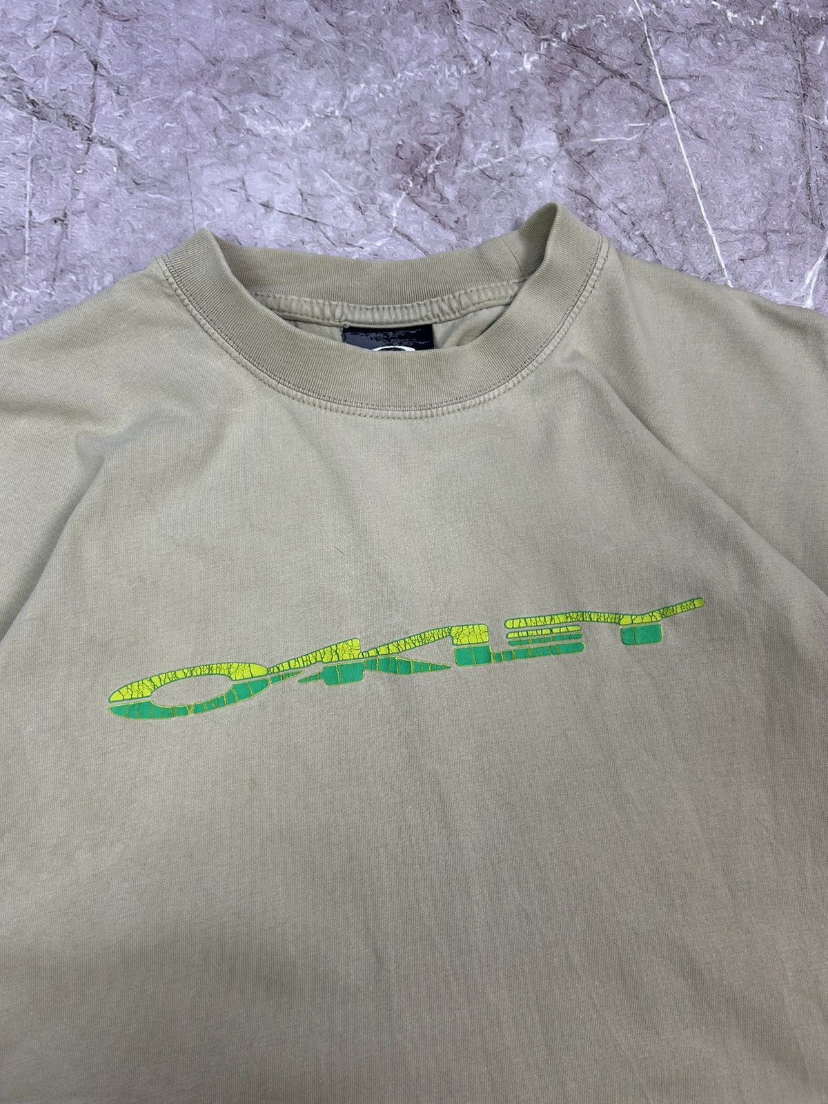 Japanese Brand × Oakley × Vintage Vintage Oakley vintage distressed t shirt Size US L / EU 52-54 / 3 - 4 Thumbnail