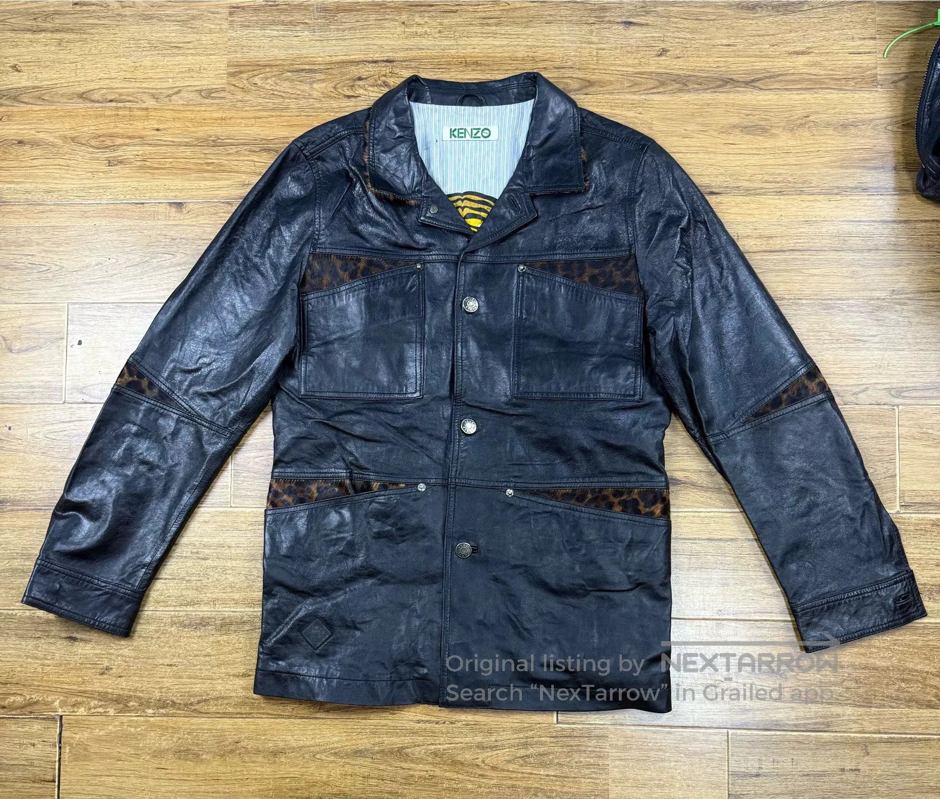 Kenzo Kenzo Men's Leather Jacket, Business Casual. Size US L / EU 52-54 / 3 - 1 Thumbnail